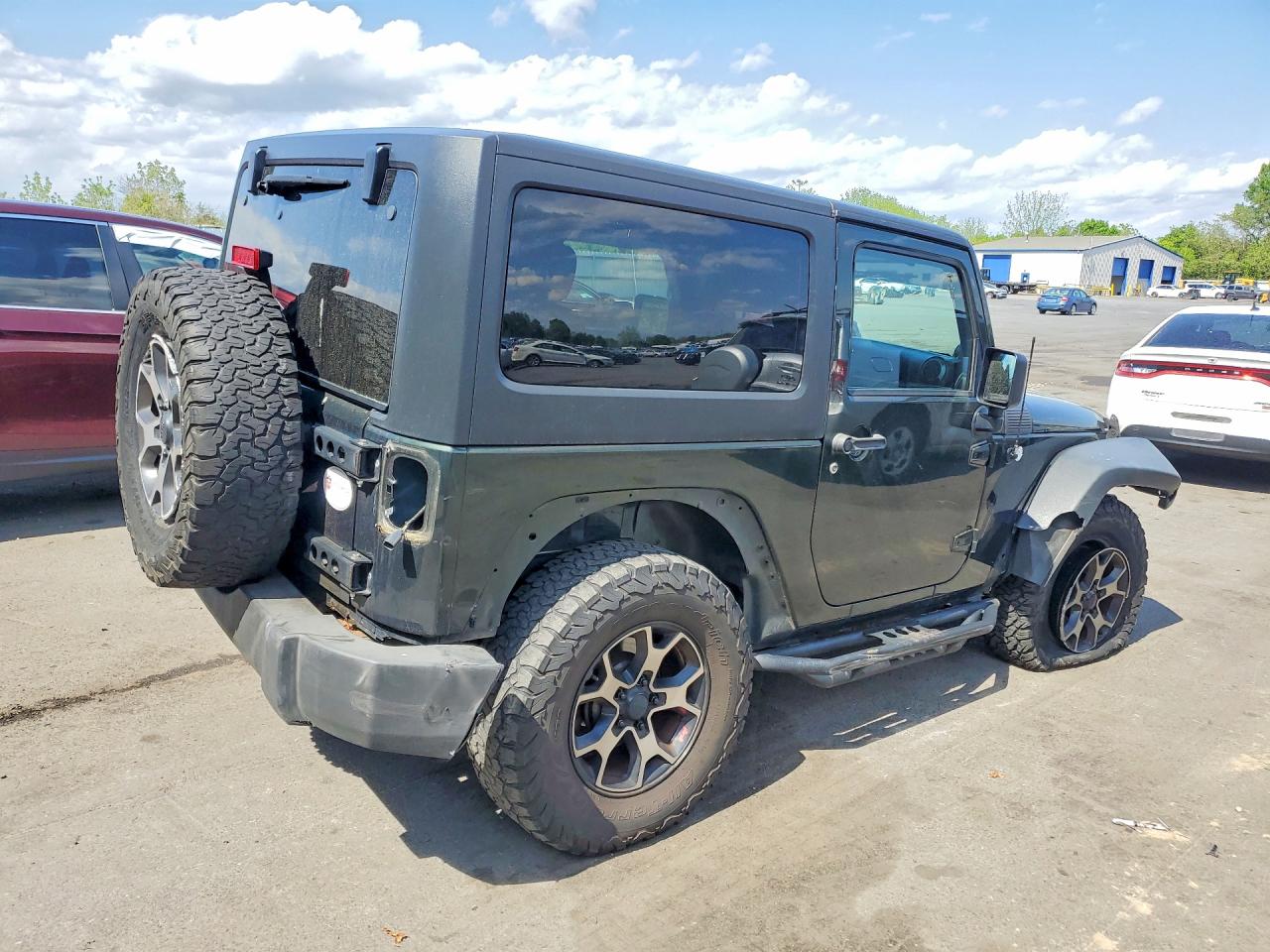 2012 Jeep Wrangler Sport Green vin: 1C4AJWAG7CL136841
