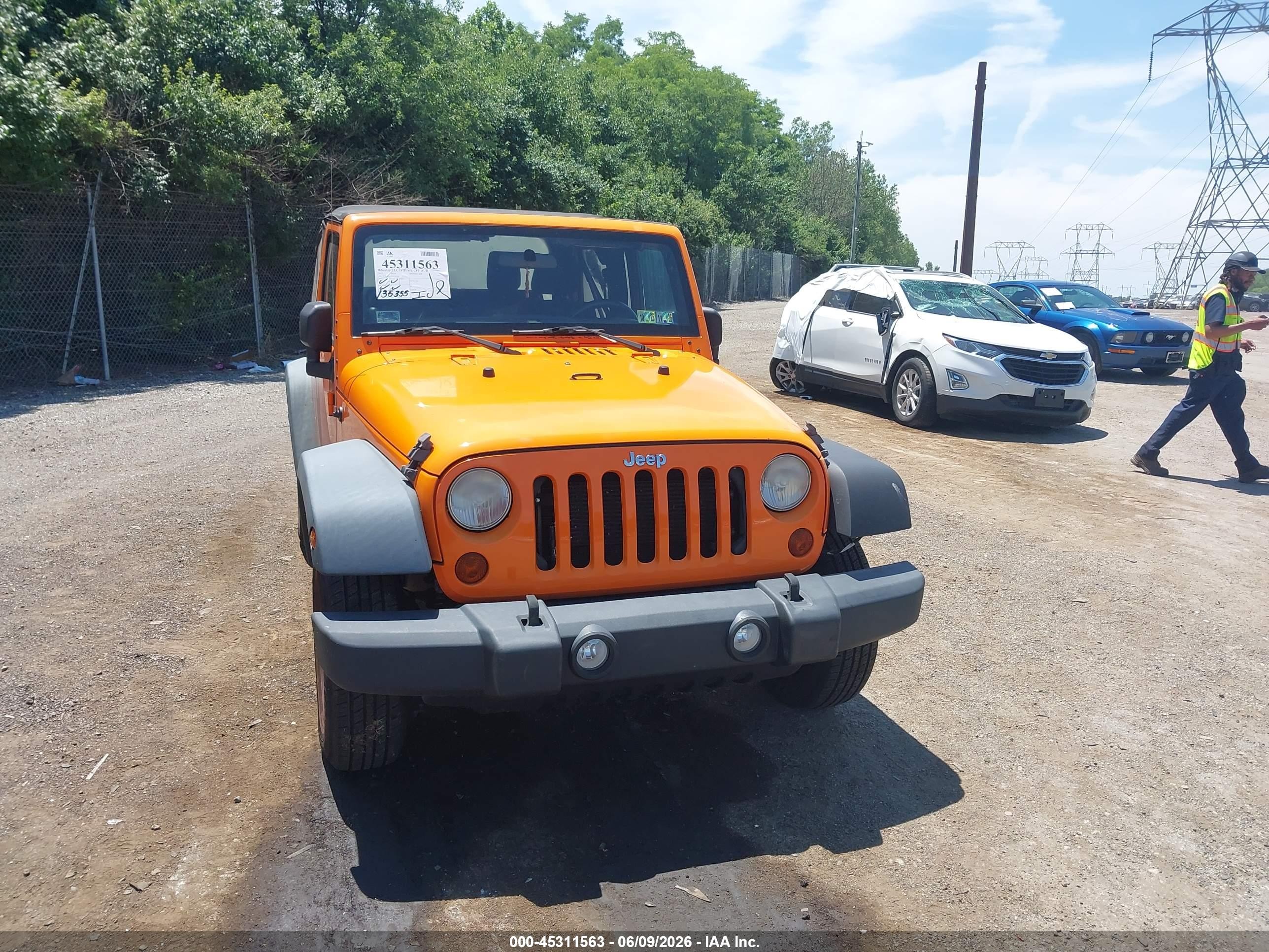 2012 Jeep Wrangler Sport Оранжевый vin: 1C4AJWAG7CL193069