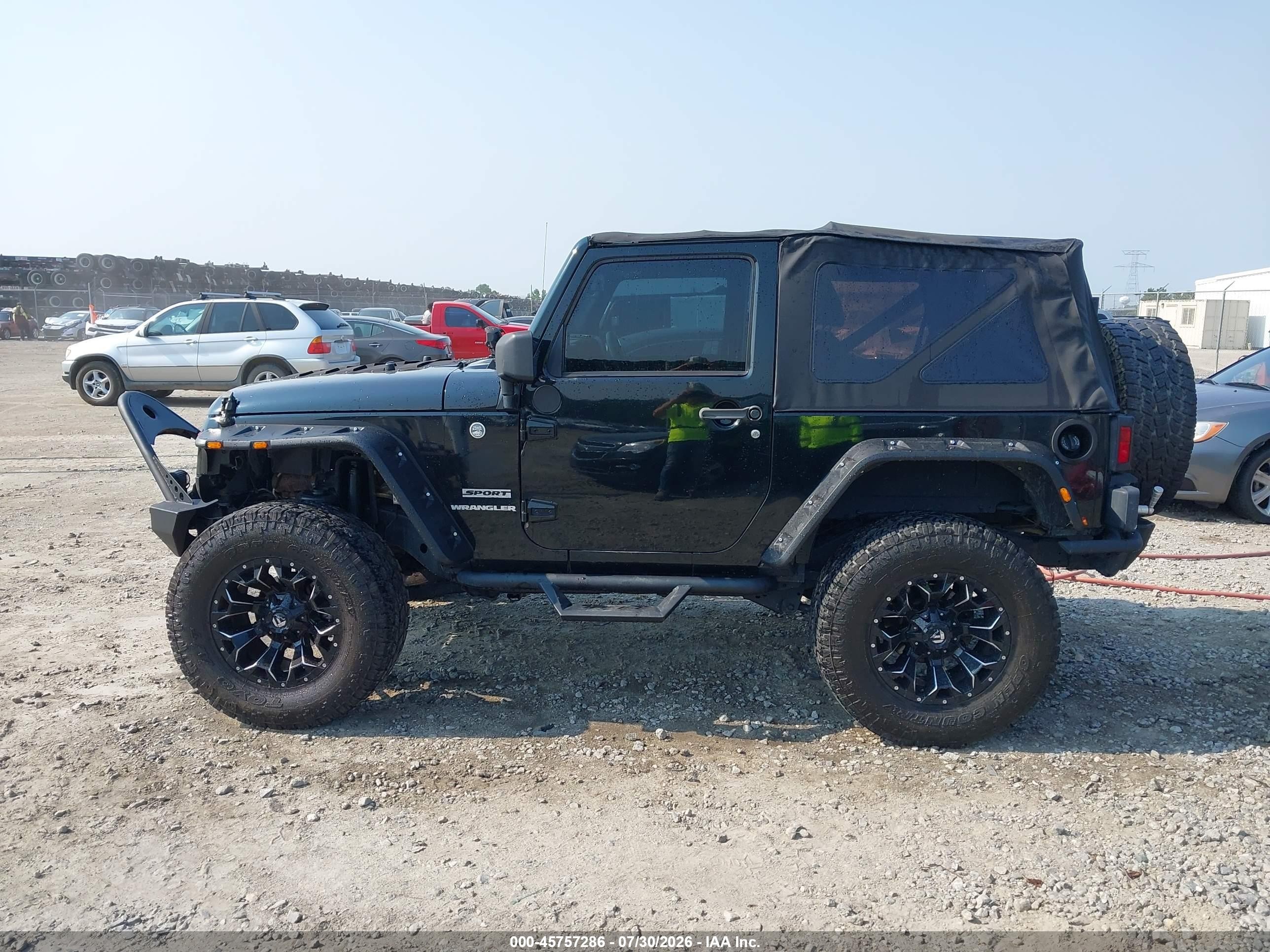 2012 Jeep Wrangler Sport Black vin: 1C4AJWAG7CL193380