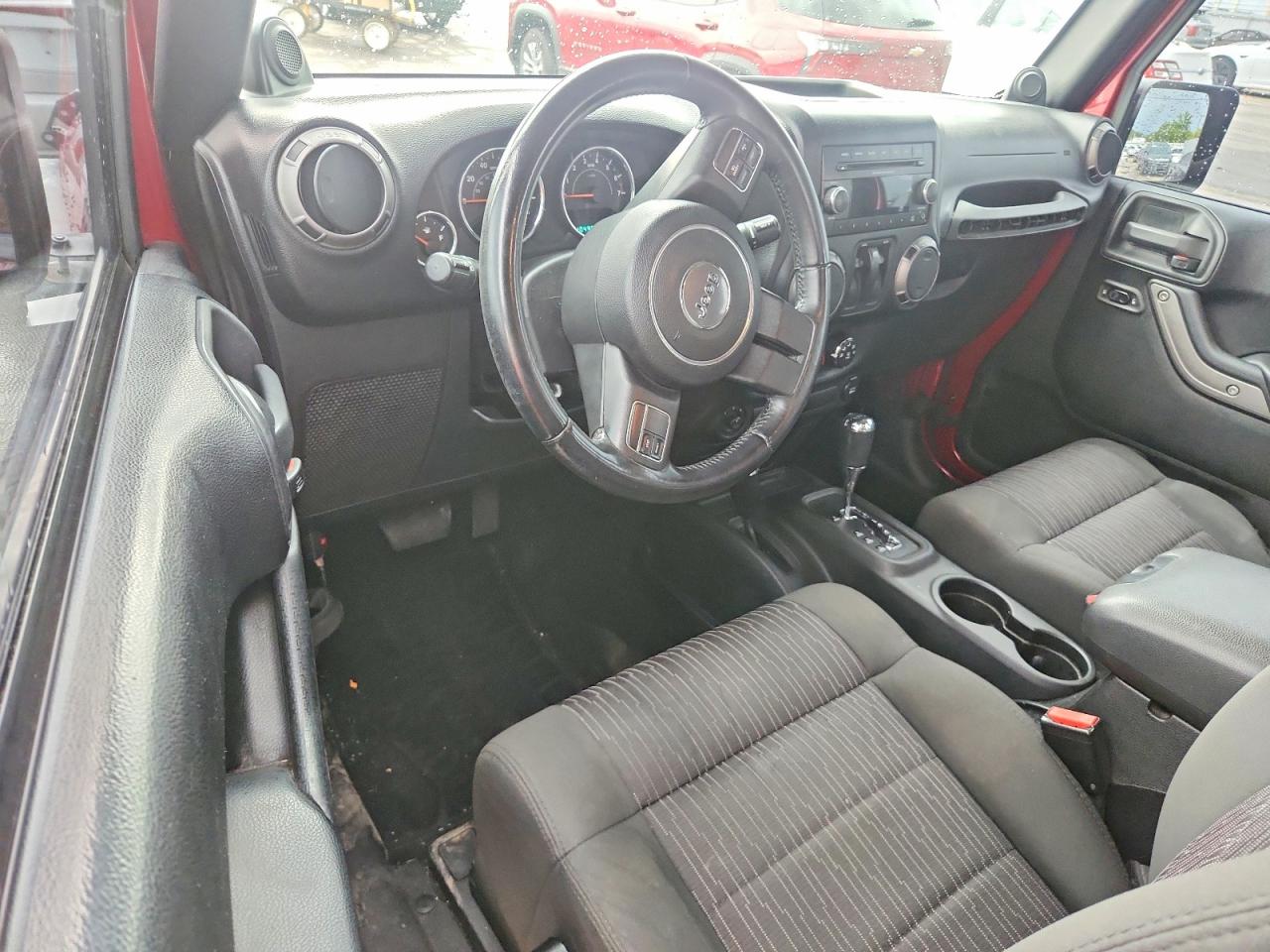 2012 Jeep Wrangler Sport Burgundy vin: 1C4AJWAG7CL210534