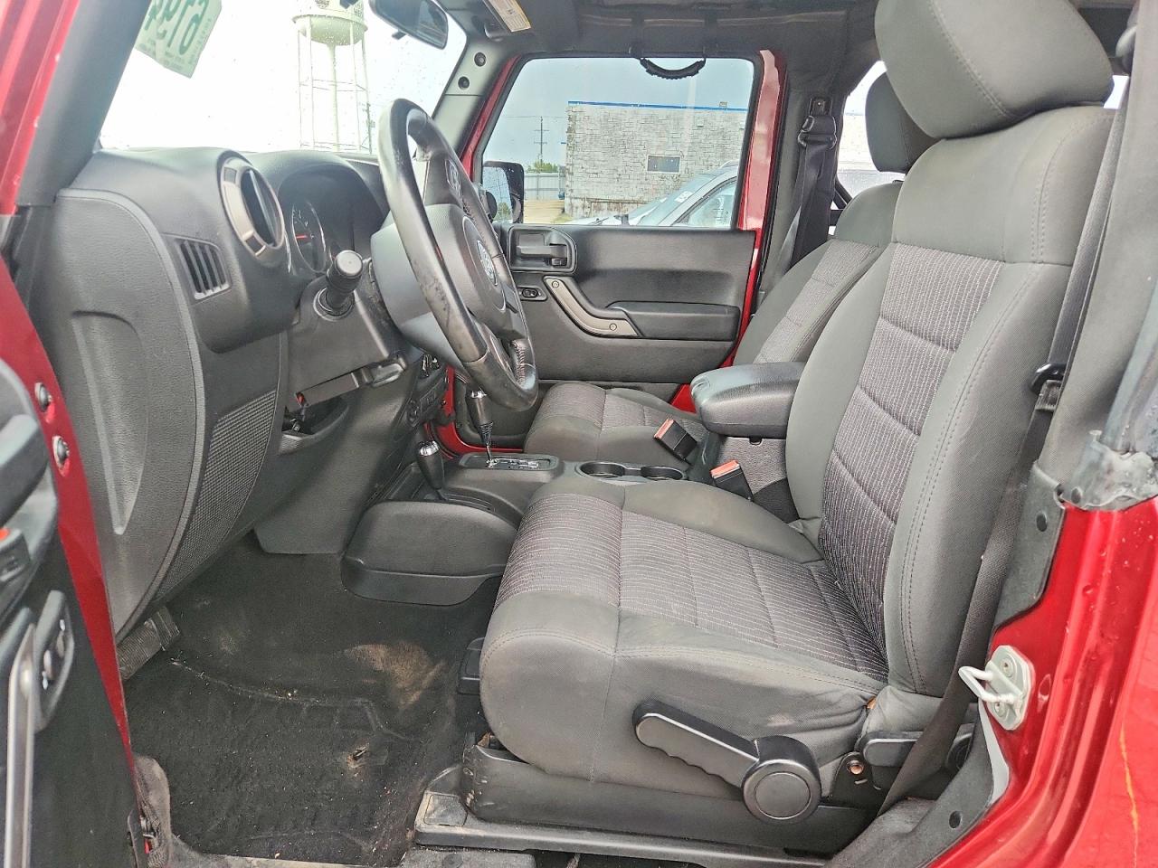 2012 Jeep Wrangler Sport Burgundy vin: 1C4AJWAG7CL210534