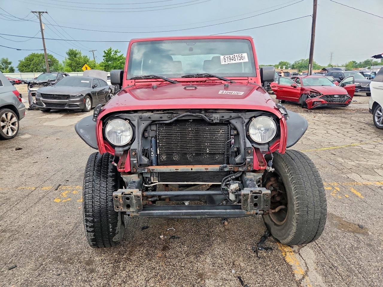 2012 Jeep Wrangler Sport Burgundy vin: 1C4AJWAG7CL210534