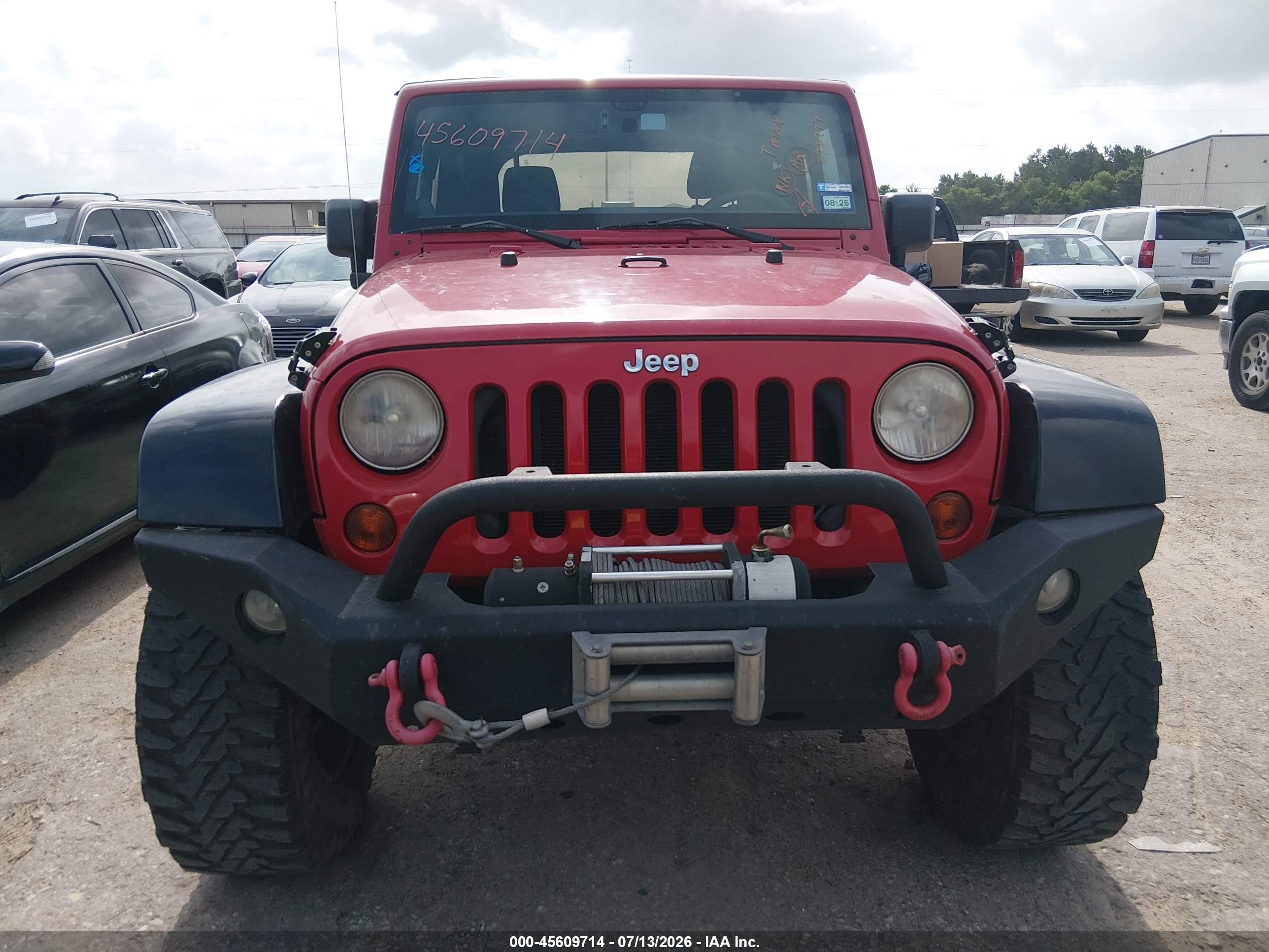 2012 Jeep Wrangler Sport Red vin: 1C4AJWAG7CL273777