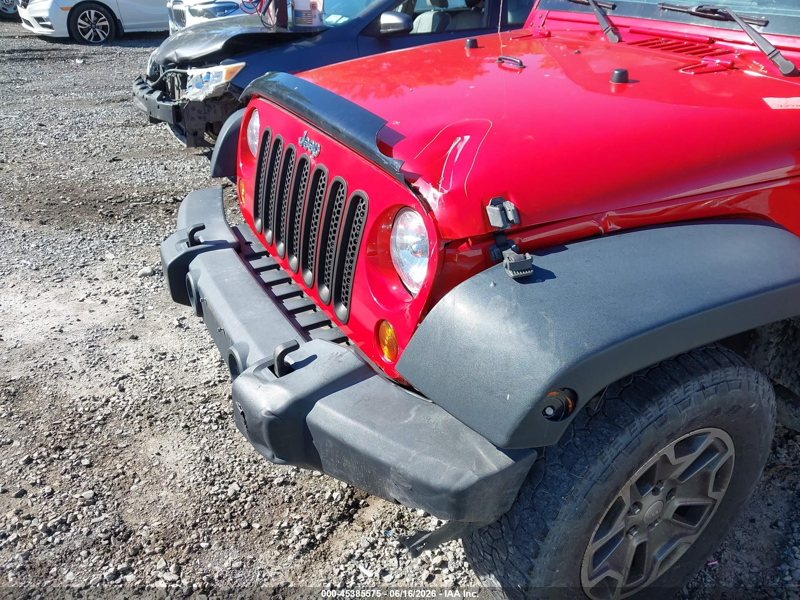 2012 Jeep Wrangler Sport Red vin: 1C4AJWAG7CL281460