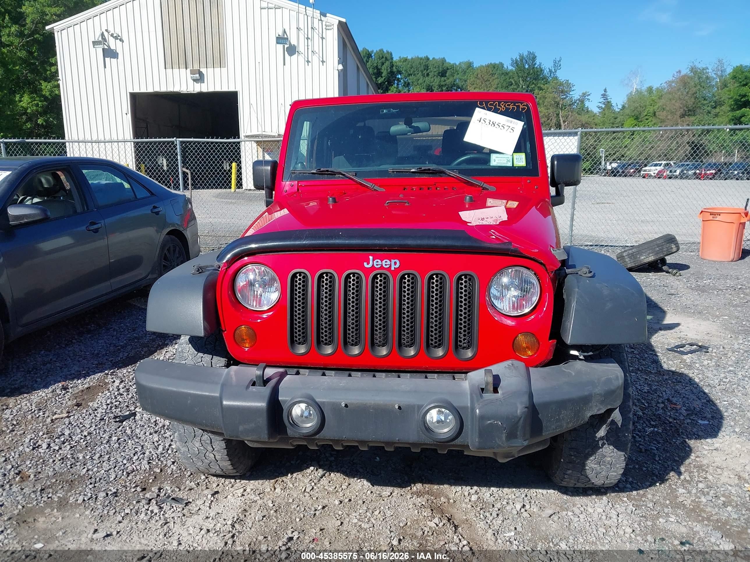 2012 Jeep Wrangler Sport Red vin: 1C4AJWAG7CL281460
