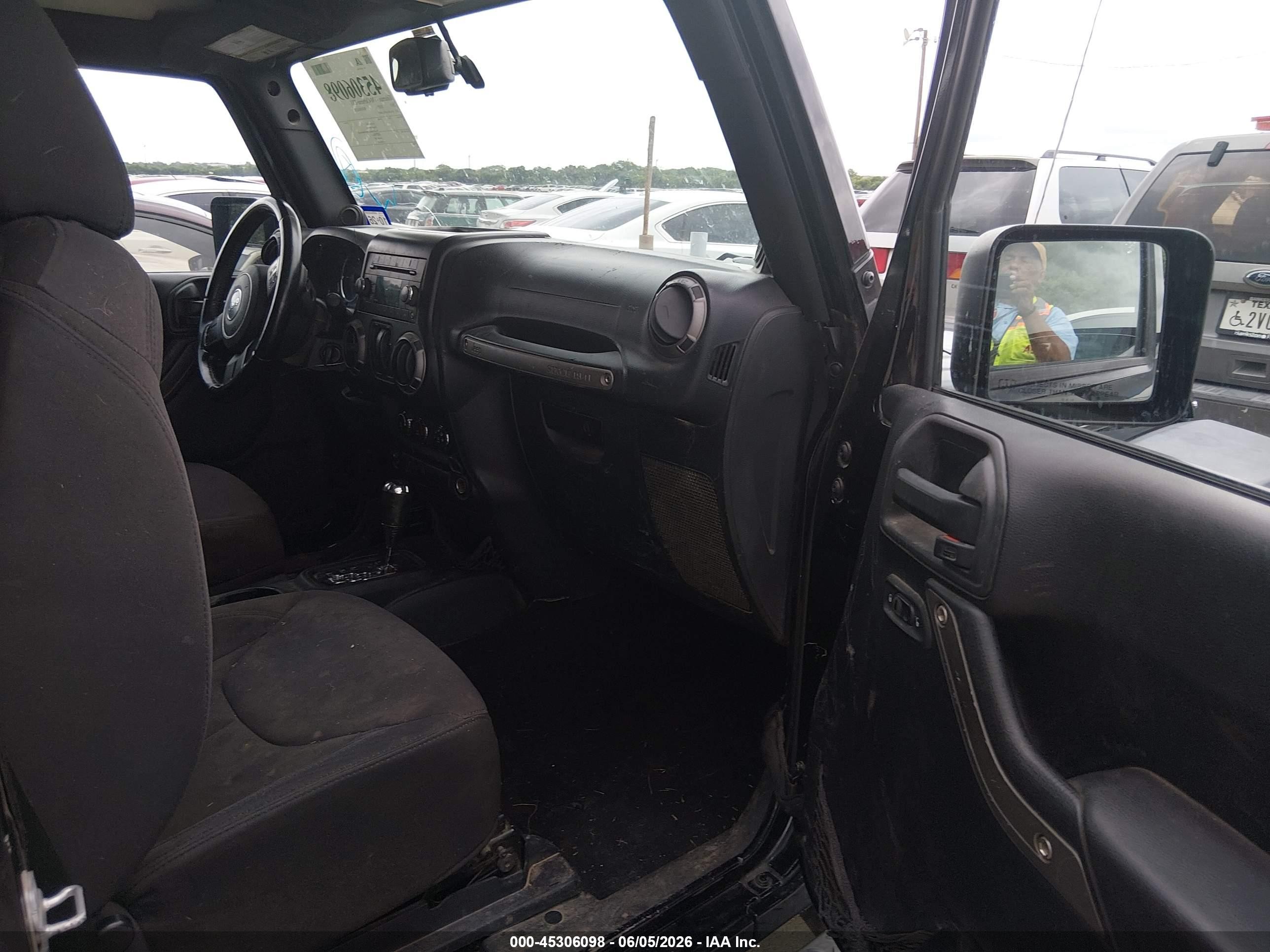 2013 Jeep Wrangler Sport Черный vin: 1C4AJWAG7DL590427