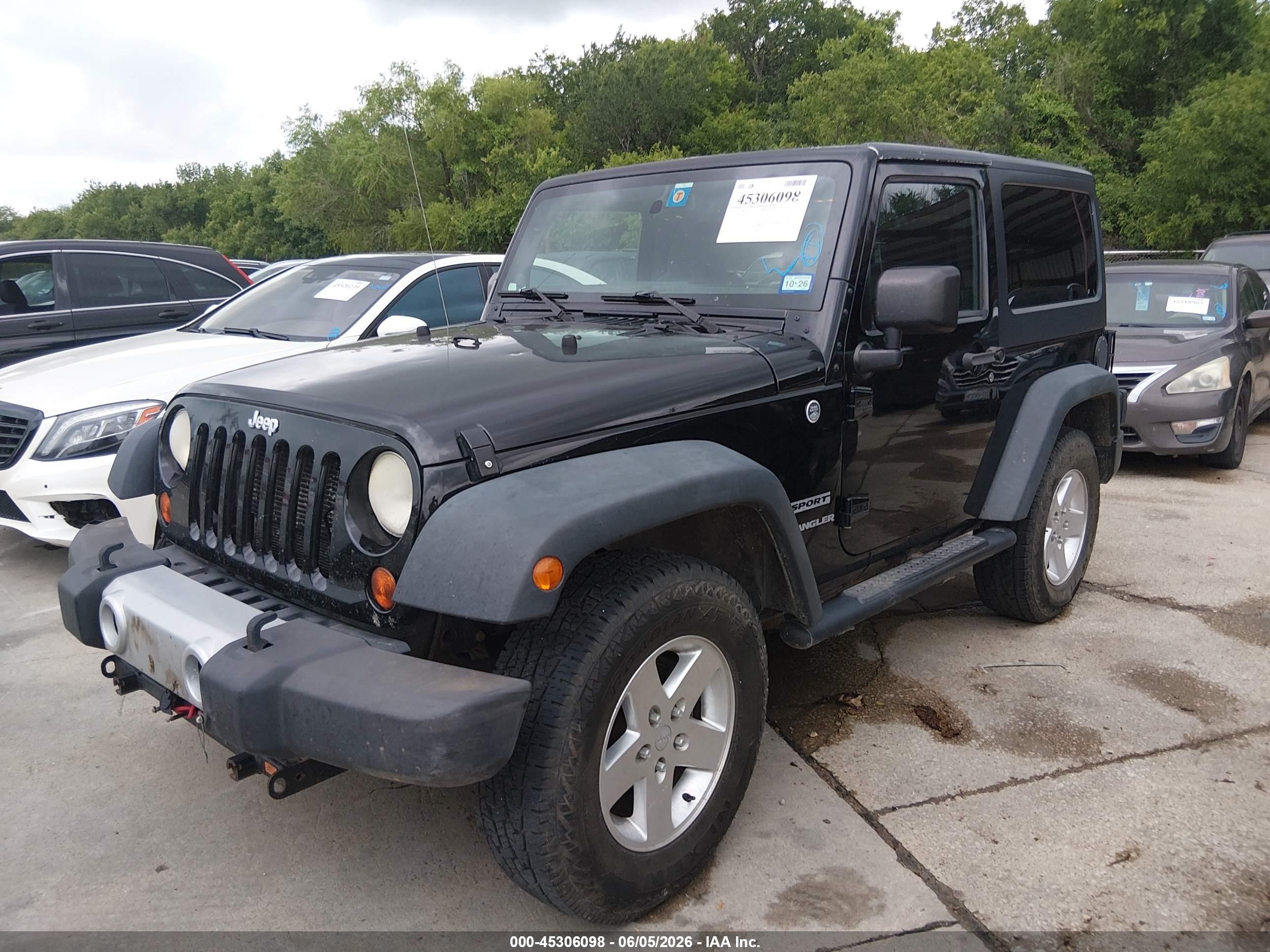 2013 Jeep Wrangler Sport Черный vin: 1C4AJWAG7DL590427
