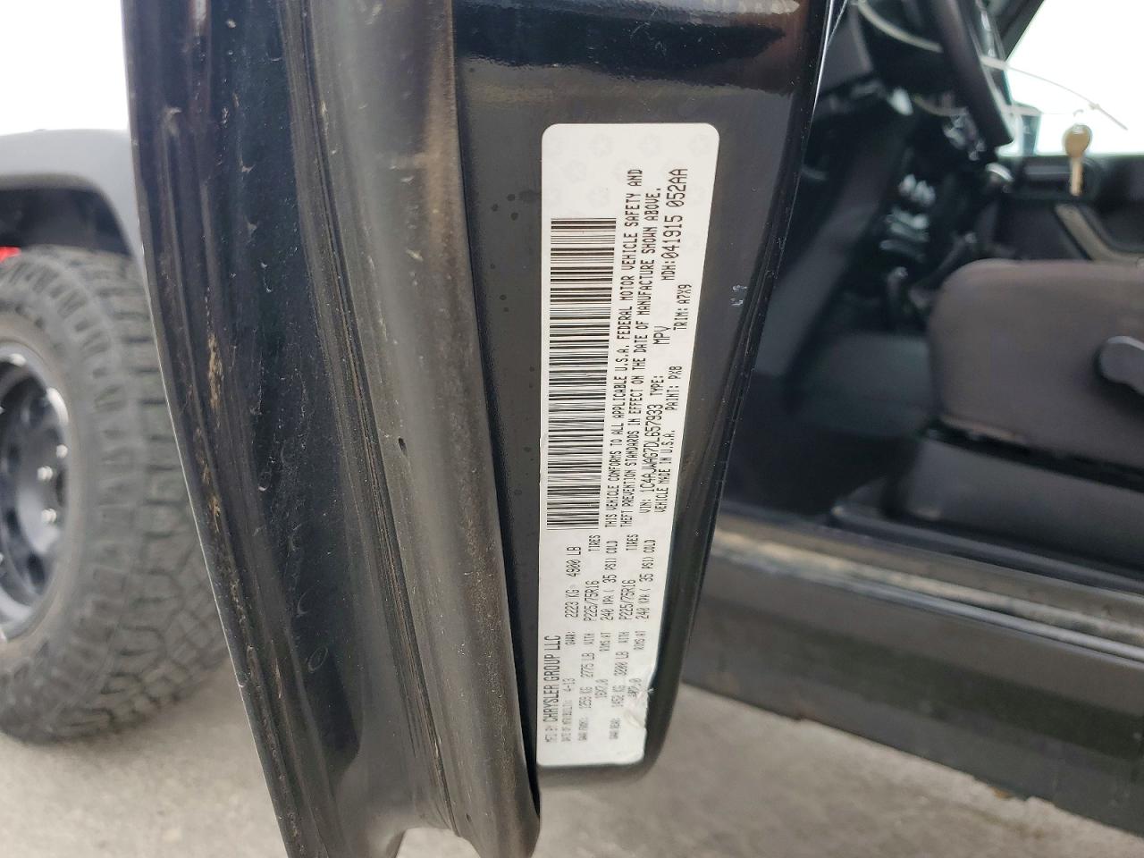 2013 Jeep Wrangler Sport Black vin: 1C4AJWAG7DL657933