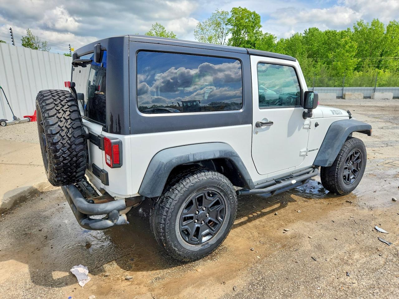 2014 Jeep Wrangler Sport White vin: 1C4AJWAG7EL266234