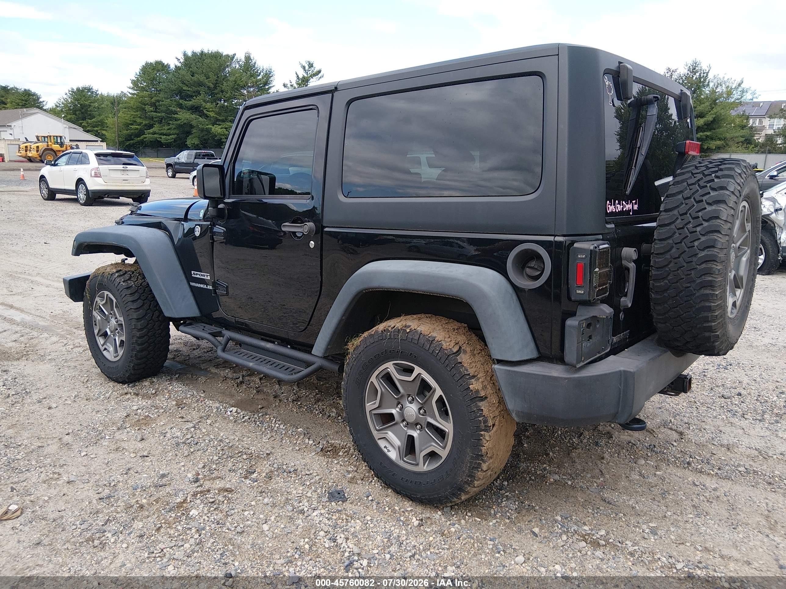 2015 Jeep Wrangler Sport Black vin: 1C4AJWAG7FL748073