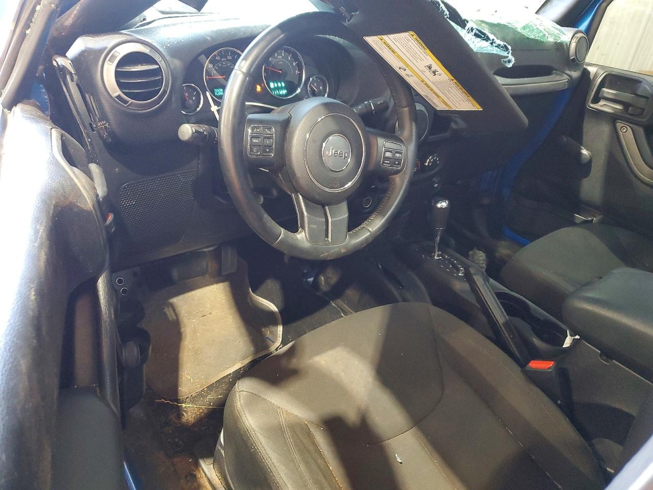 2015 Jeep Wrangler Sport Blue vin: 1C4AJWAG7FL748560