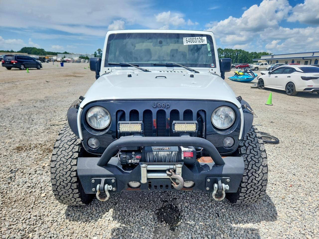 2016 Jeep Wrangler Sport White vin: 1C4AJWAG7GL124727