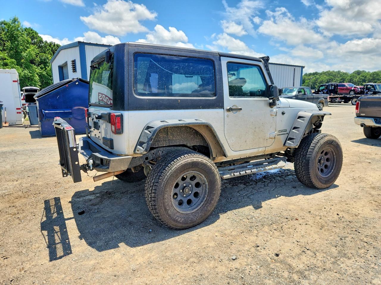 2012 Jeep Wrangler Sport Gray vin: 1C4AJWAG8CL149758