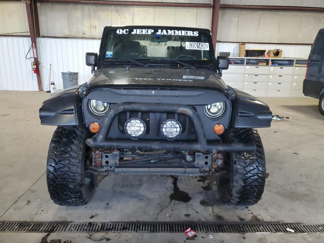 2012 Jeep Wrangler Sport Black vin: 1C4AJWAG8CL243297 Damage: Grille, Aftermarket, Acceptable