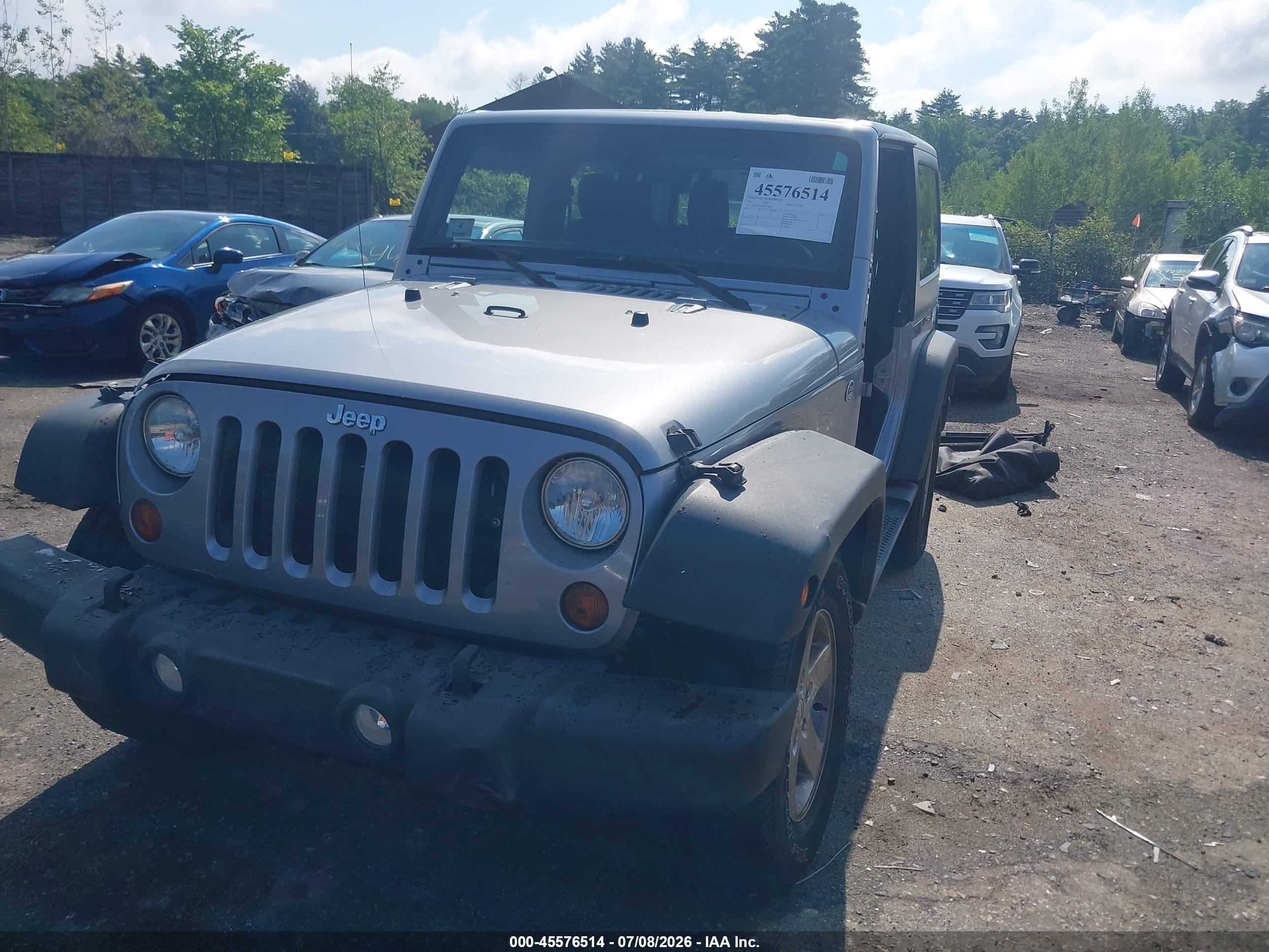2013 Jeep Wrangler Sport Серебряный vin: 1C4AJWAG8DL549546