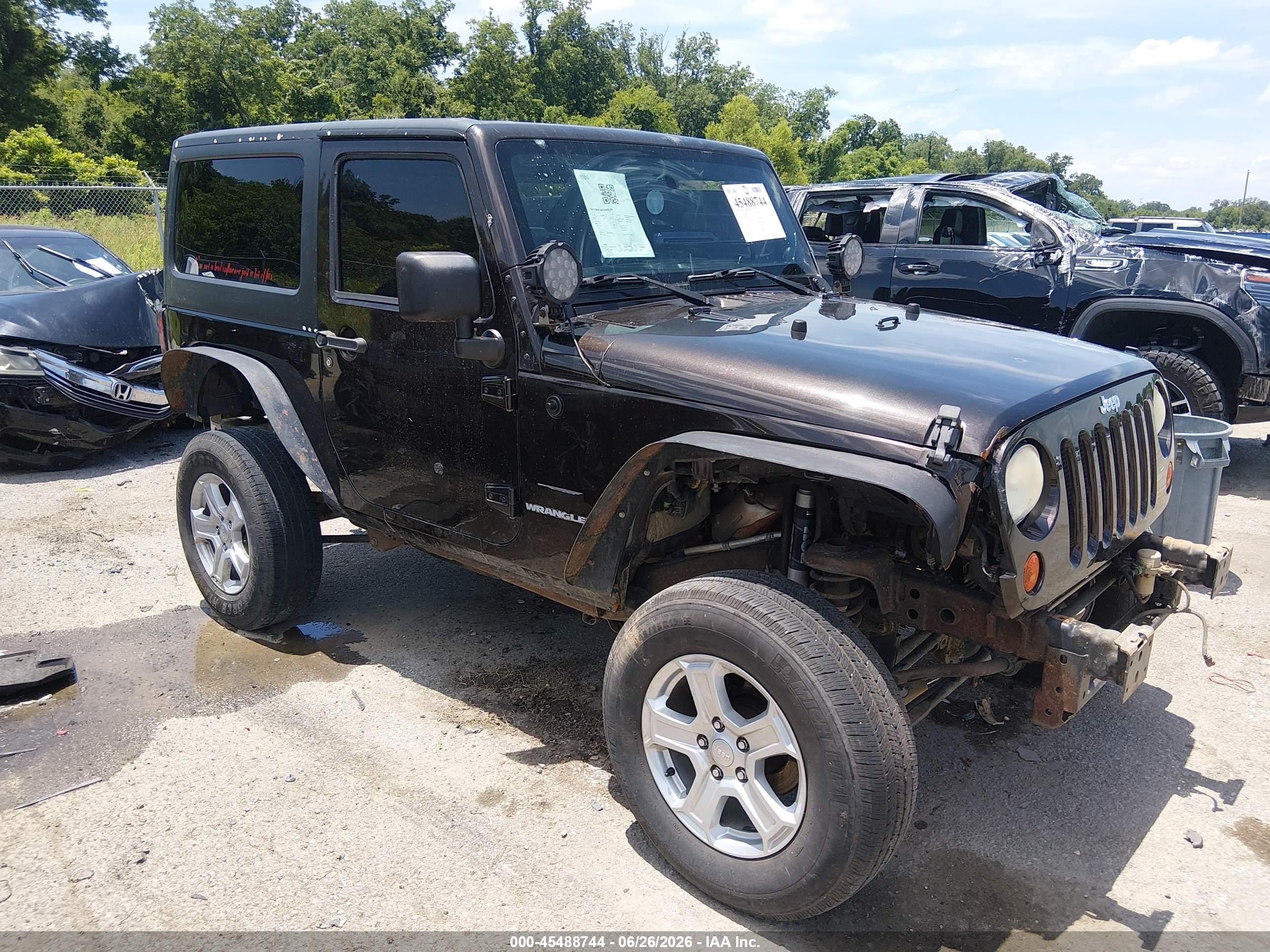 2013 Jeep Wrangler Sport Black vin: 1C4AJWAG8DL649419