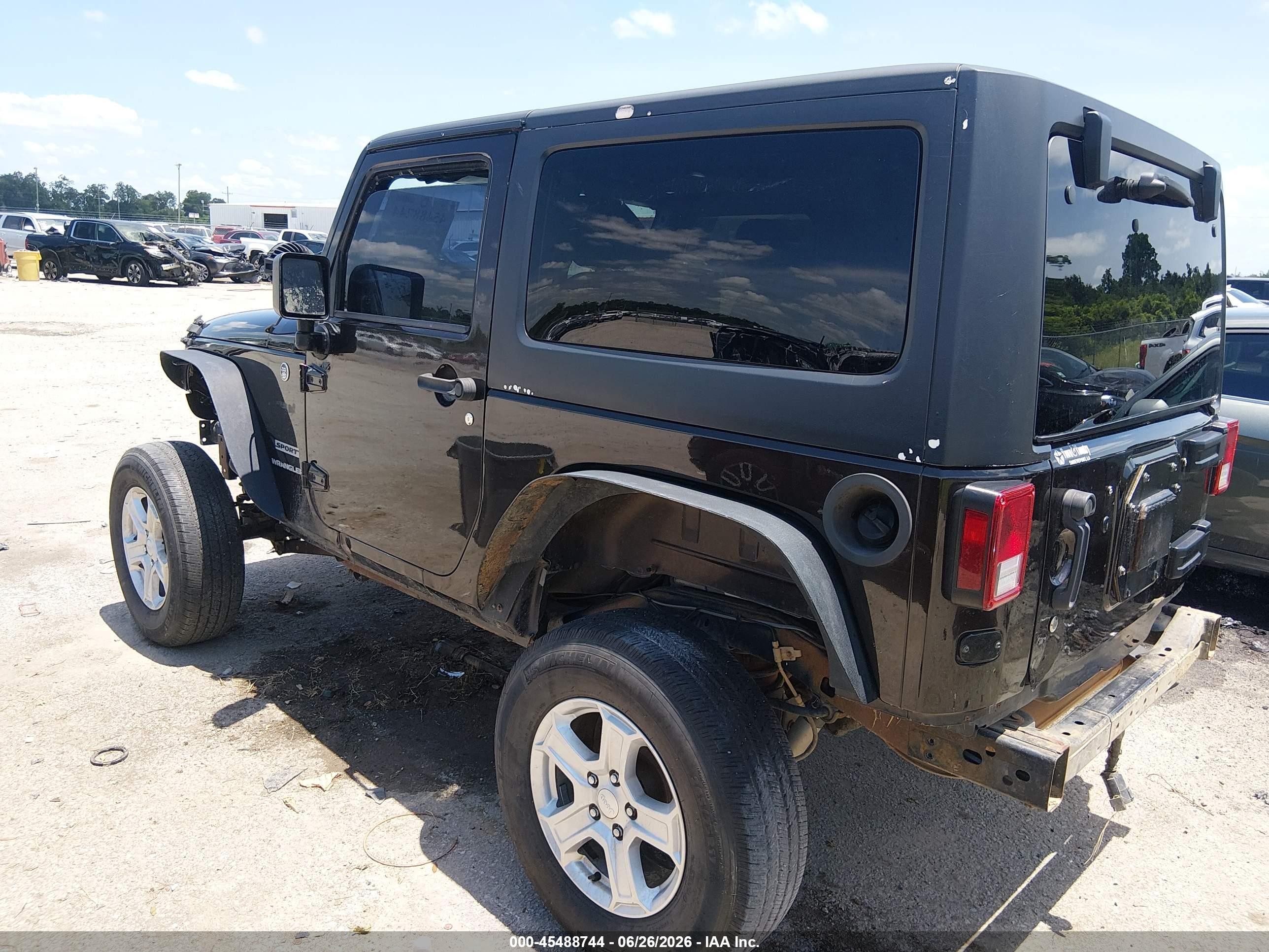2013 Jeep Wrangler Sport Черный vin: 1C4AJWAG8DL649419