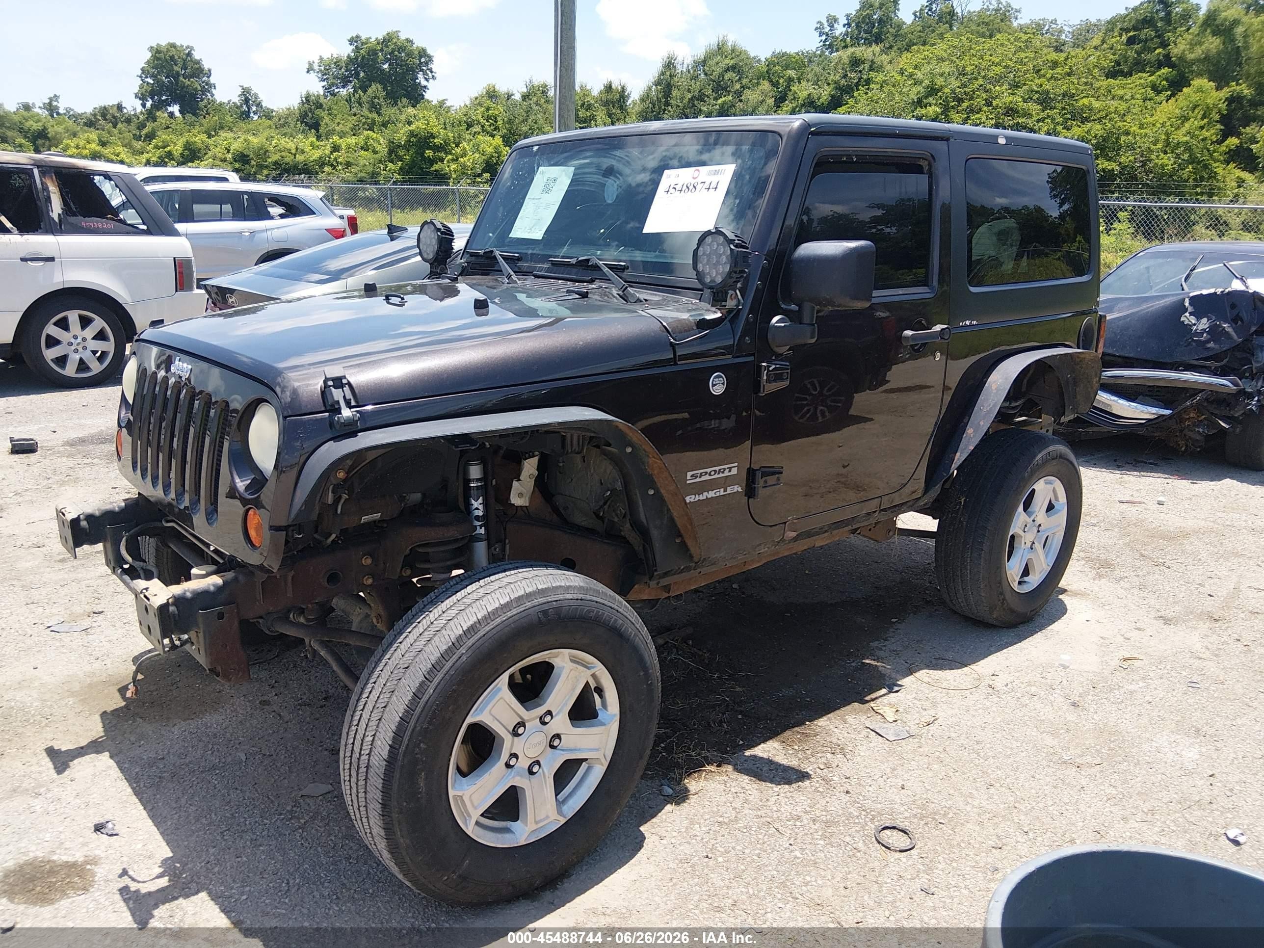 2013 Jeep Wrangler Sport Черный vin: 1C4AJWAG8DL649419