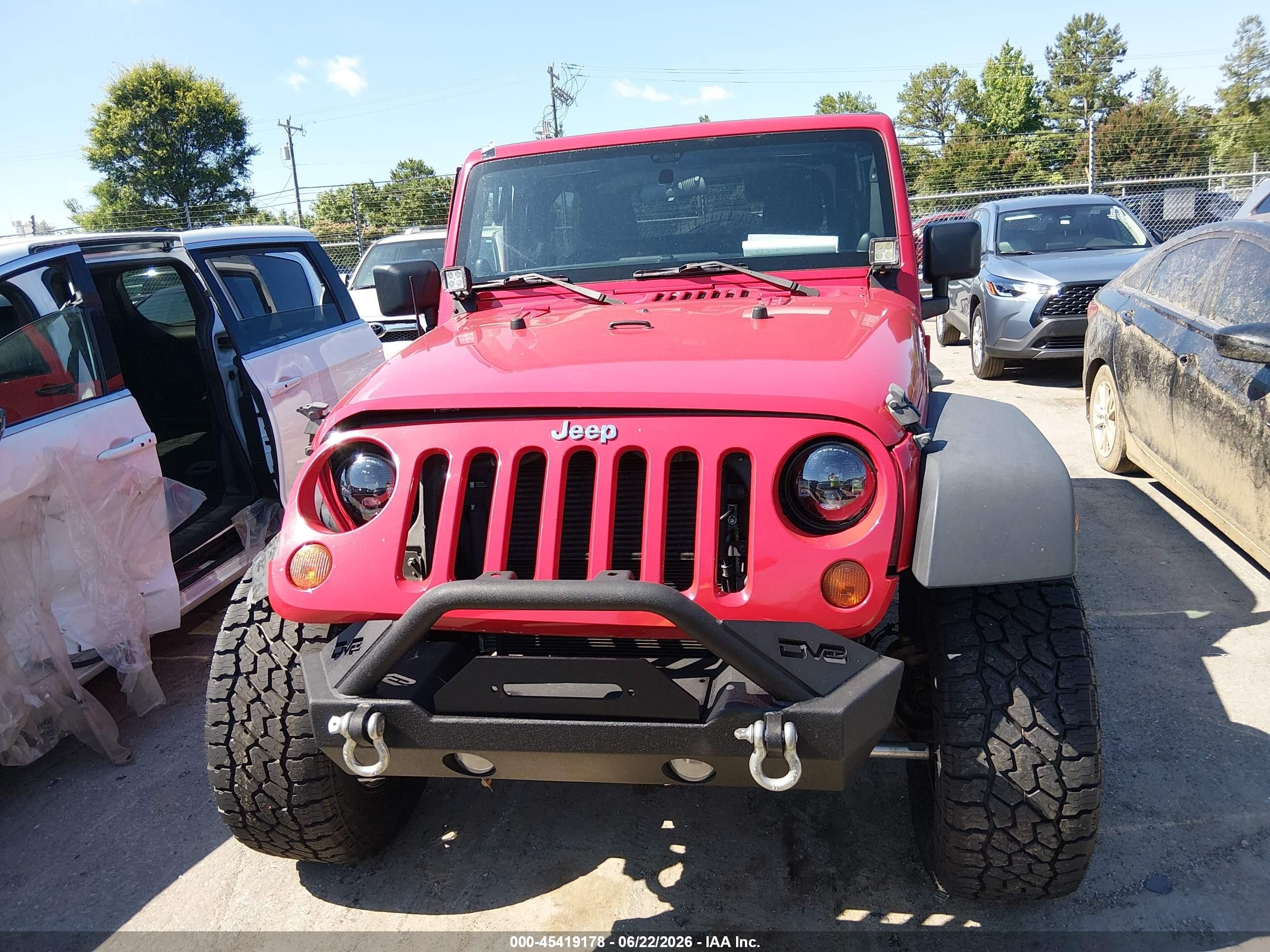 2013 Jeep Wrangler Sport Red vin: 1C4AJWAG8DL705326