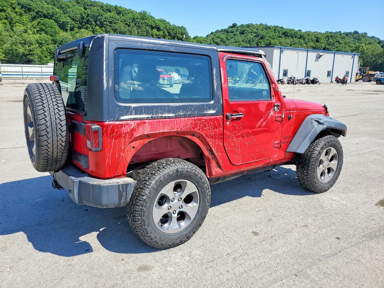 2014 Jeep Wrangler Sport Красный vin: 1C4AJWAG8EL157894