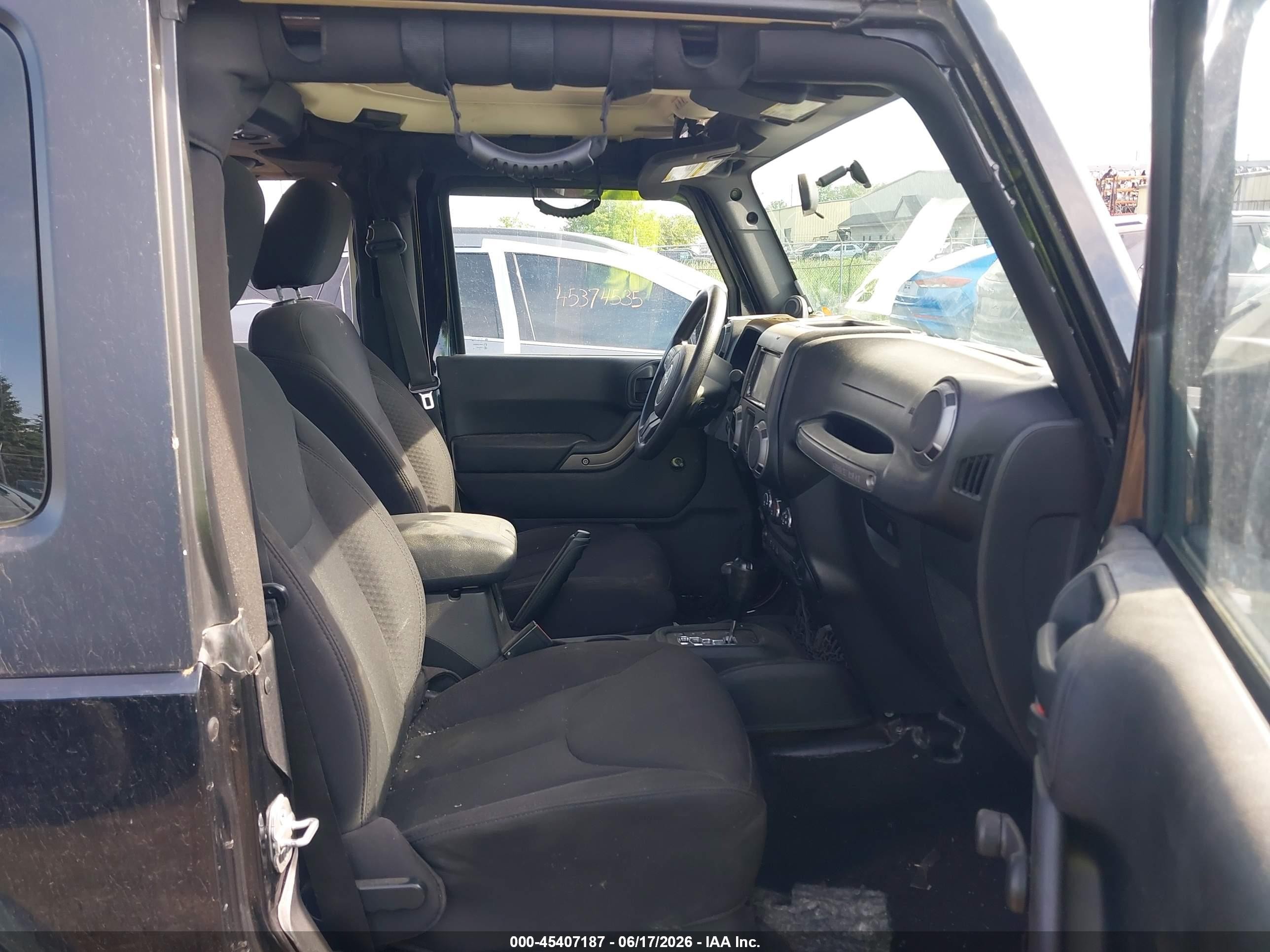 2014 Jeep Wrangler Sport Black vin: 1C4AJWAG8EL178583