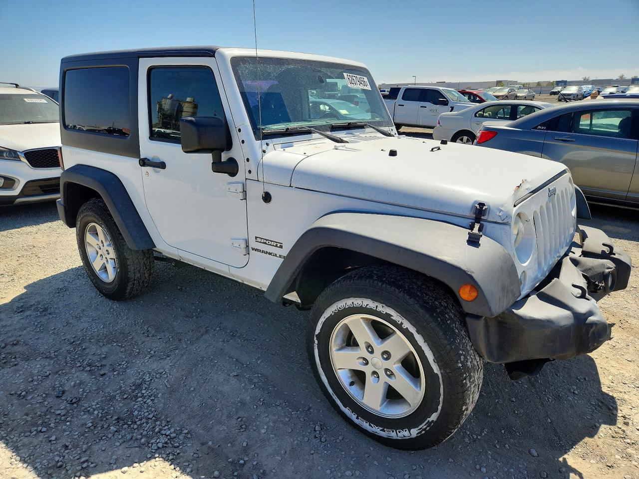 2015 Jeep Wrangler Sport White vin: 1C4AJWAG8FL613488