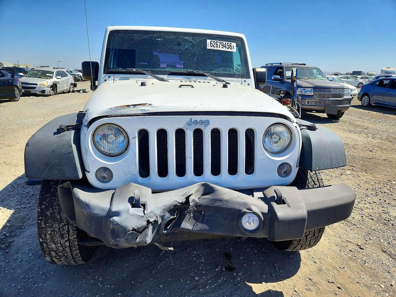 2015 Jeep Wrangler Sport White vin: 1C4AJWAG8FL613488