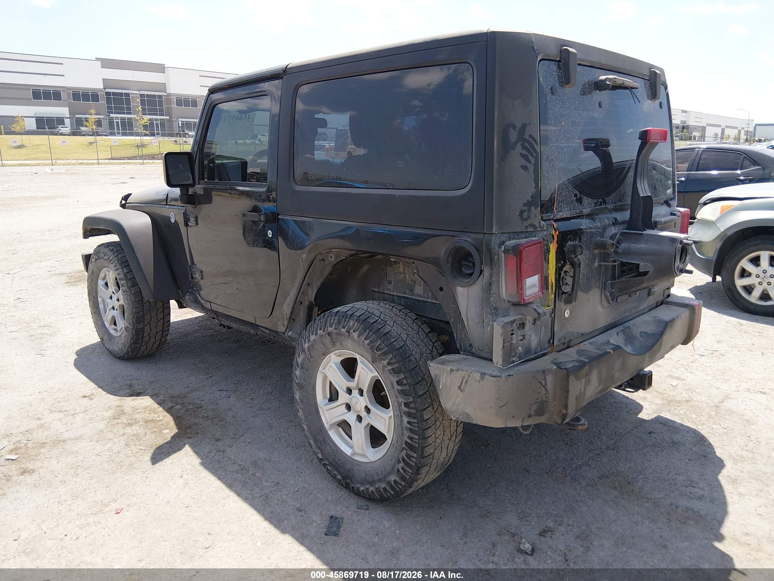 2013 Jeep Wrangler Sport Black vin: 1C4AJWAG9DL574603
