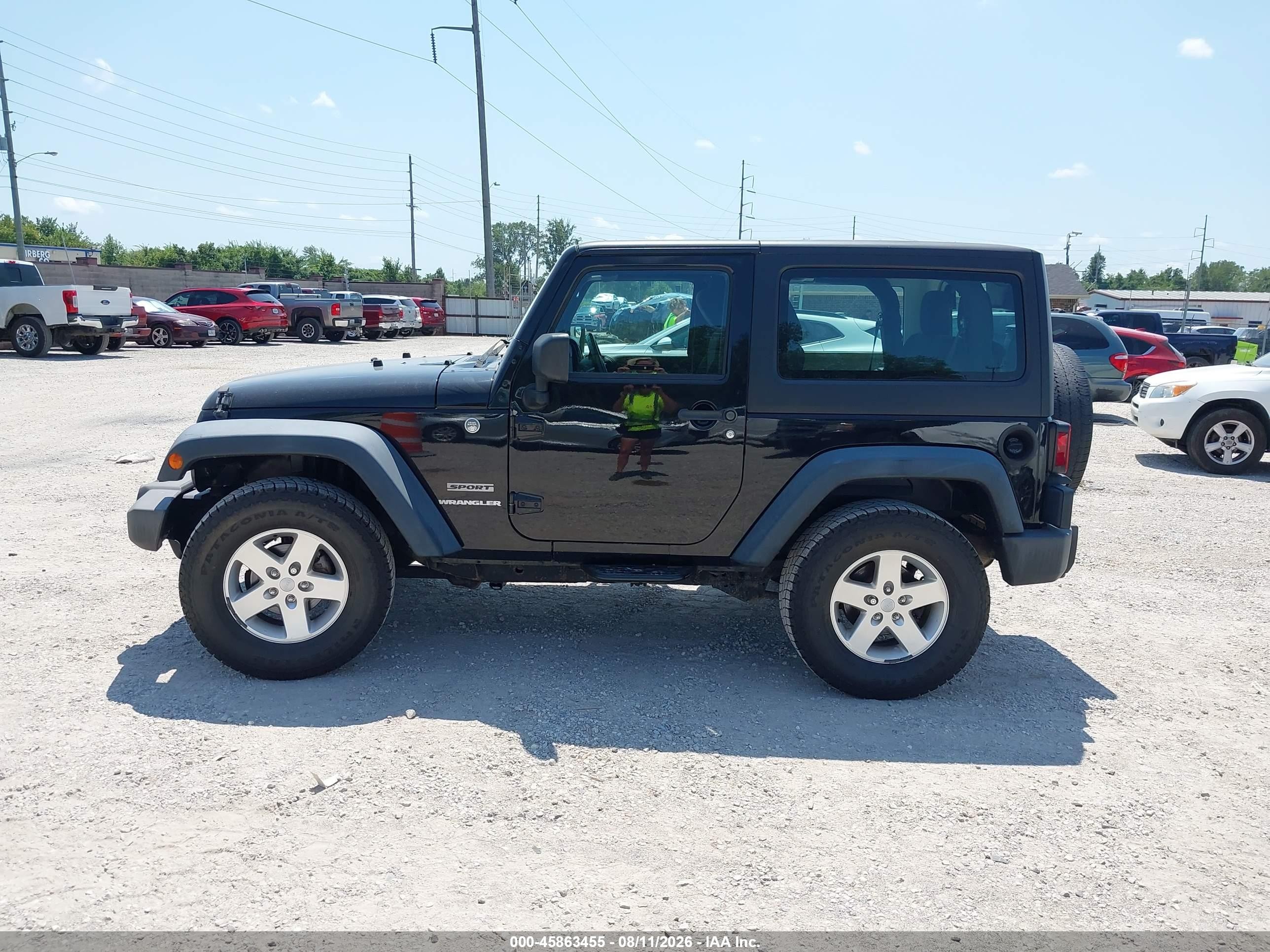 2014 Jeep Wrangler Sport Black vin: 1C4AJWAG9EL108719
