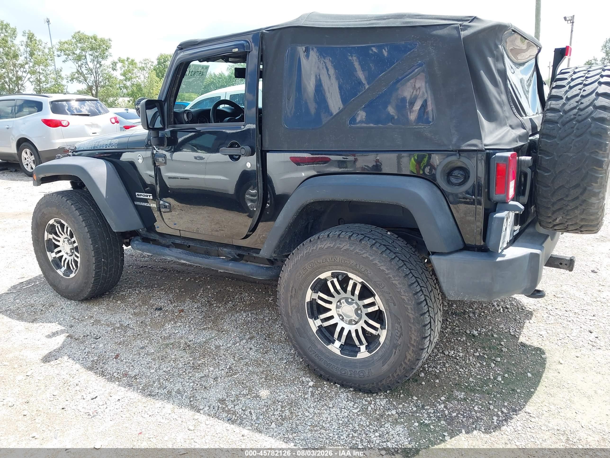 2015 Jeep Wrangler Sport Black vin: 1C4AJWAG9FL531950
