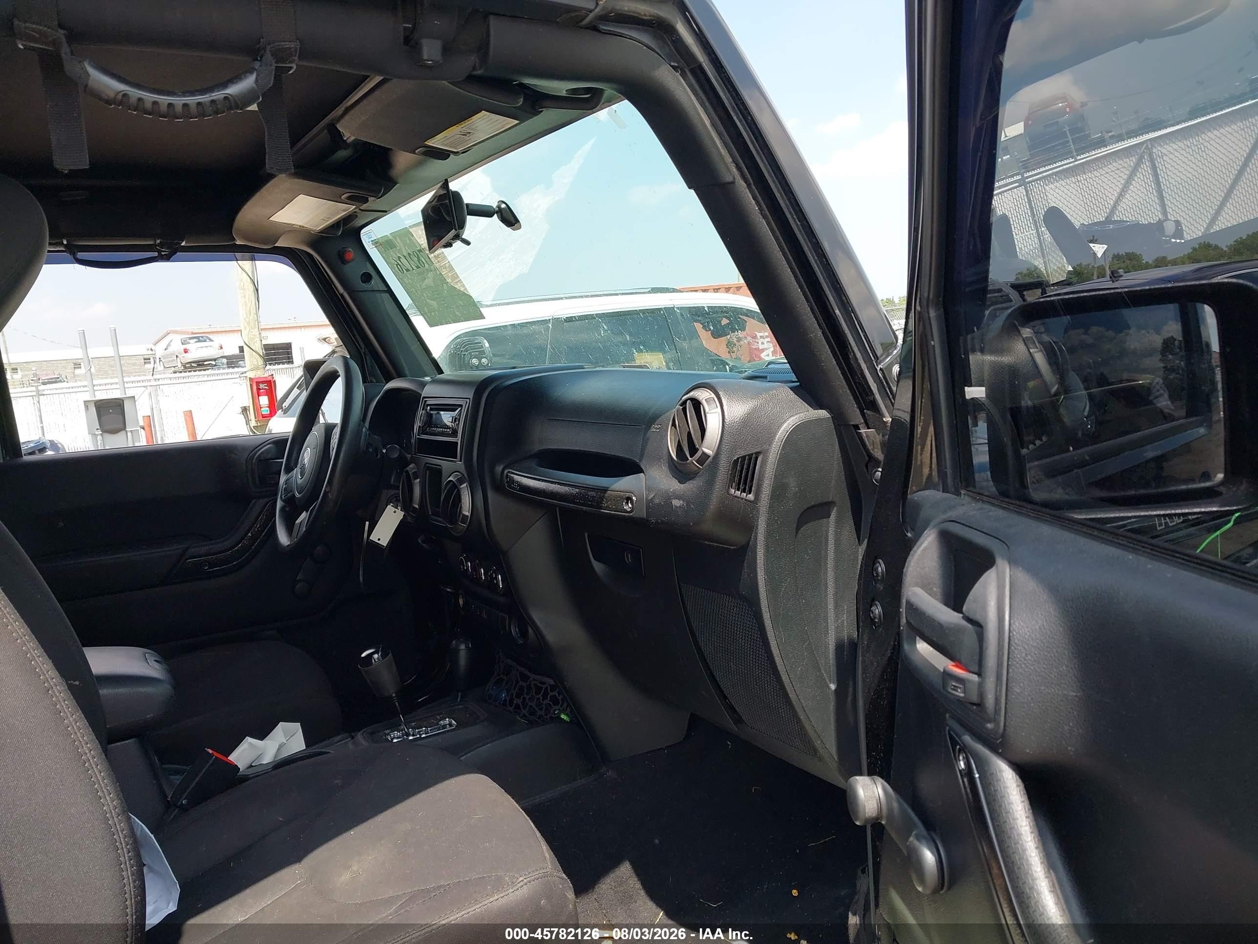 2015 Jeep Wrangler Sport Black vin: 1C4AJWAG9FL531950
