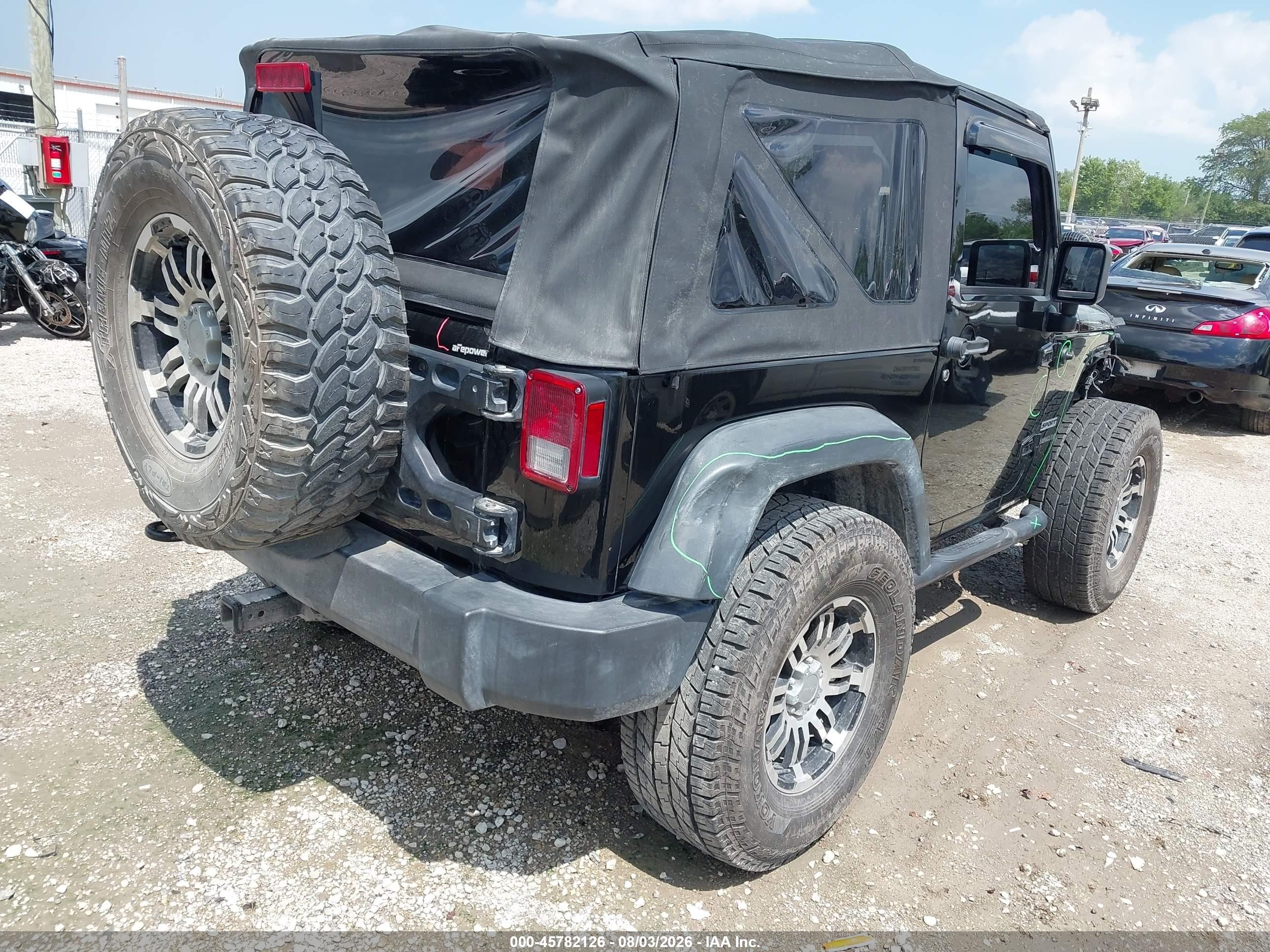 2015 Jeep Wrangler Sport Black vin: 1C4AJWAG9FL531950