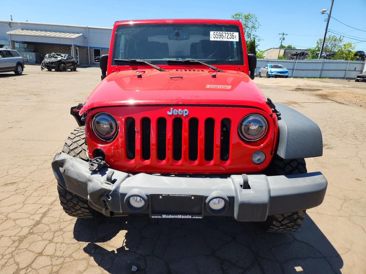 2015 Jeep Wrangler Sport Red vin: 1C4AJWAG9FL659153