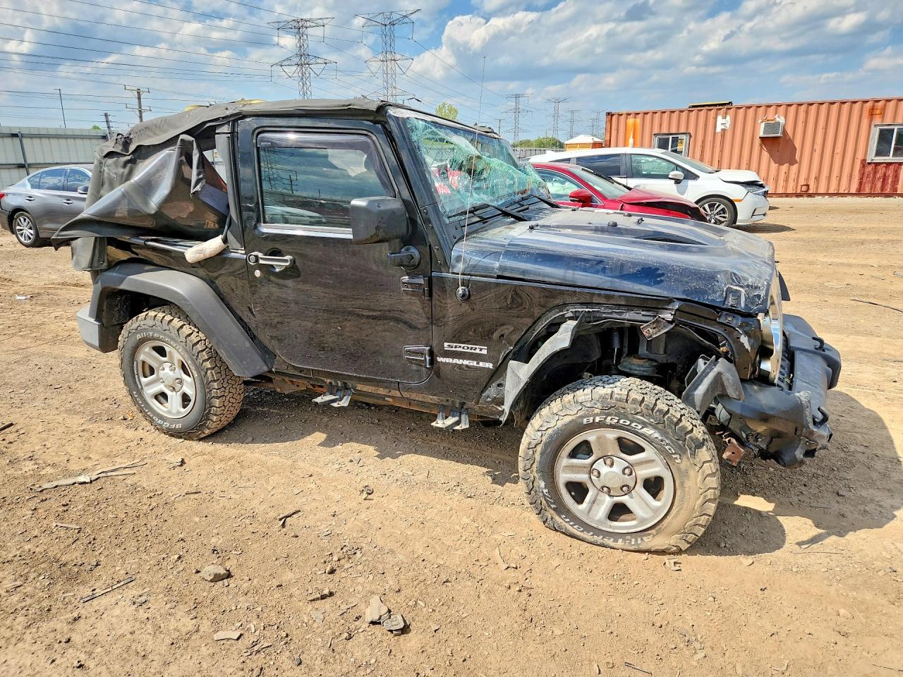 2012 Jeep Wrangler Sport Black vin: 1C4AJWAGXCL101811