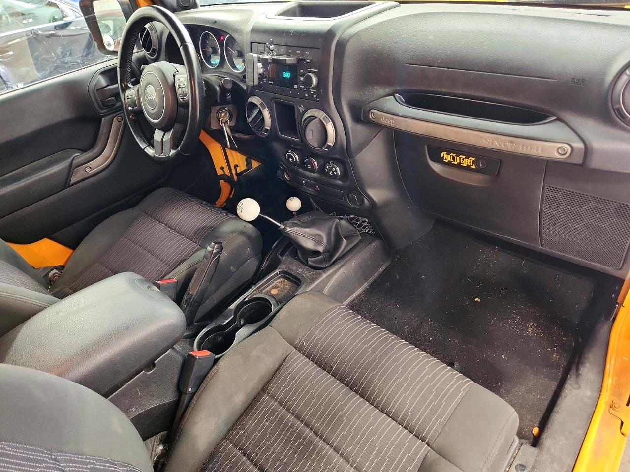 2012 Jeep Wrangler Sport Yellow vin: 1C4AJWAGXCL119788