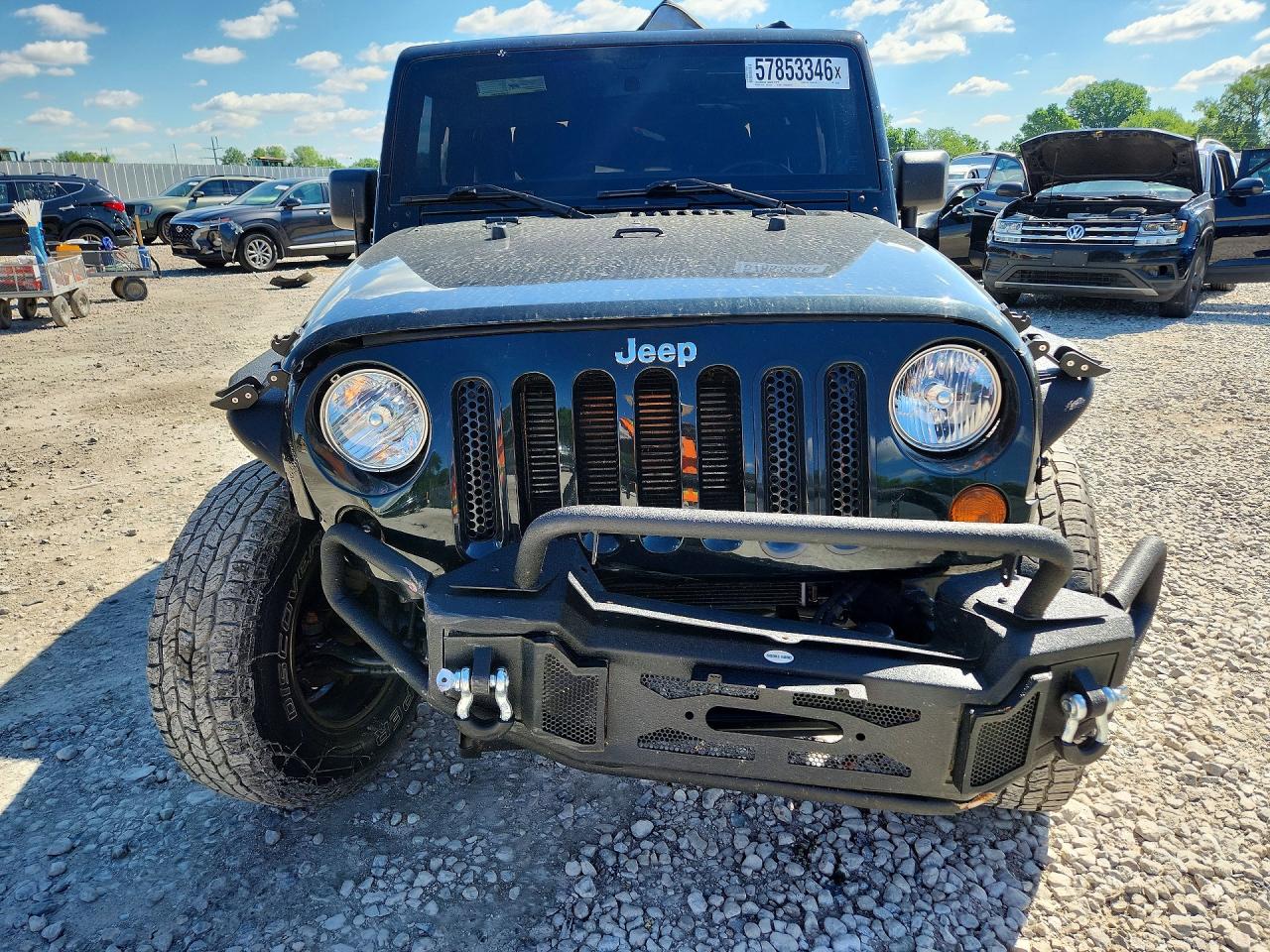 2012 Jeep Wrangler Sport Green vin: 1C4AJWAGXCL162009