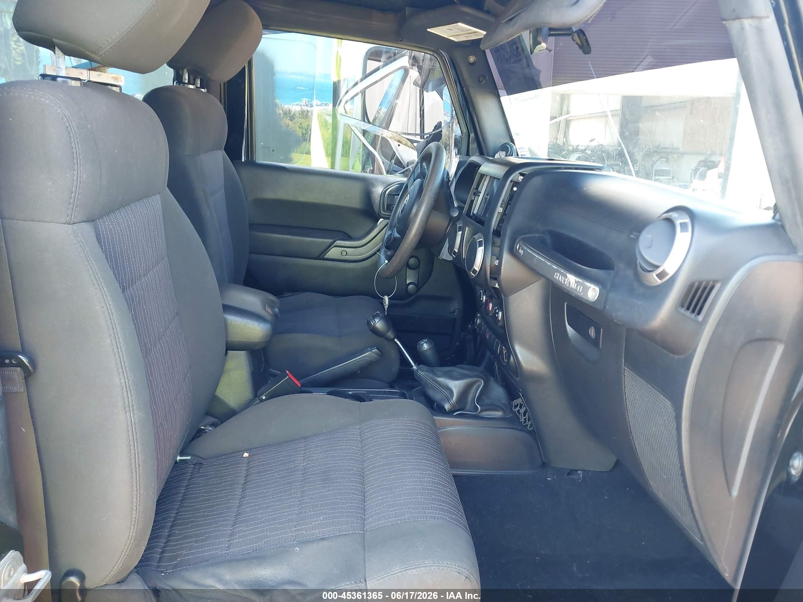 2012 Jeep Wrangler Sport Black vin: 1C4AJWAGXCL169154