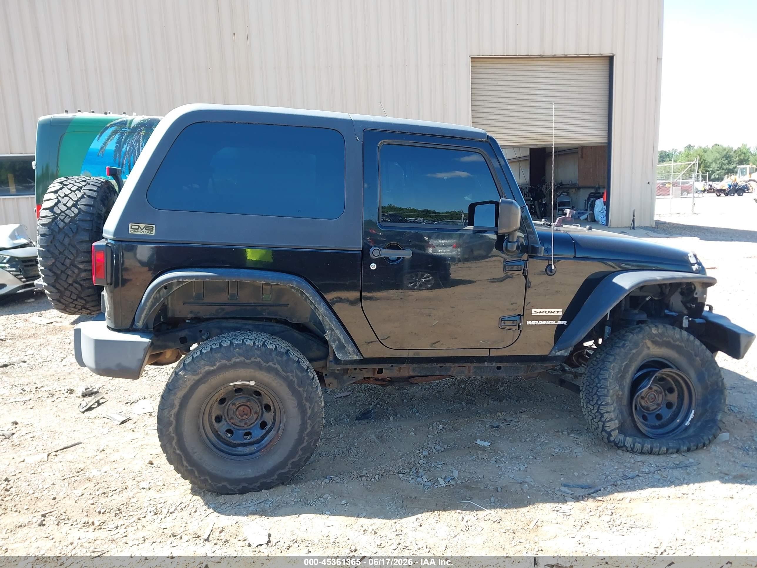 2012 Jeep Wrangler Sport Black vin: 1C4AJWAGXCL169154