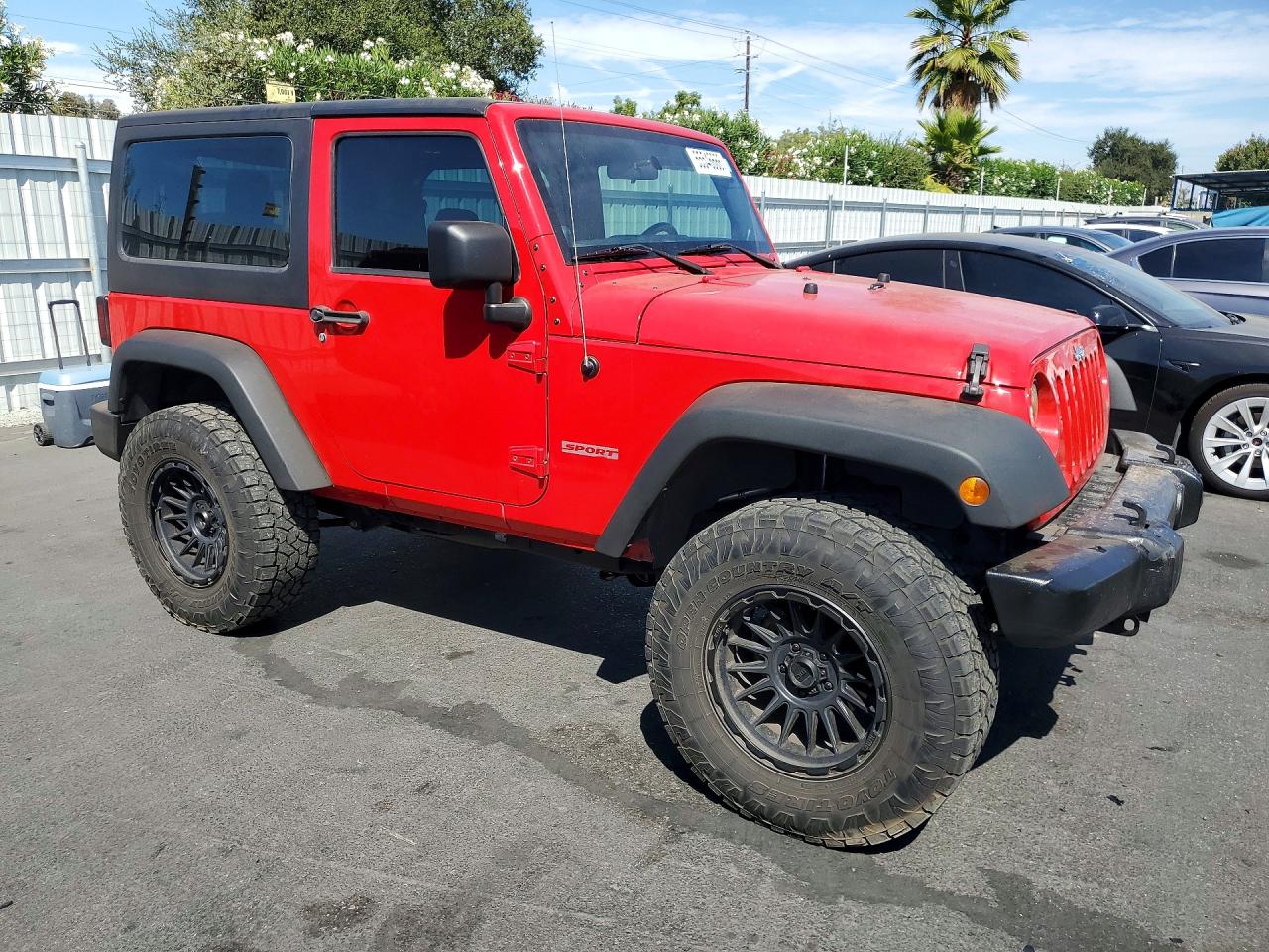2012 Jeep Wrangler Sport Красный vin: 1C4AJWAGXCL182888