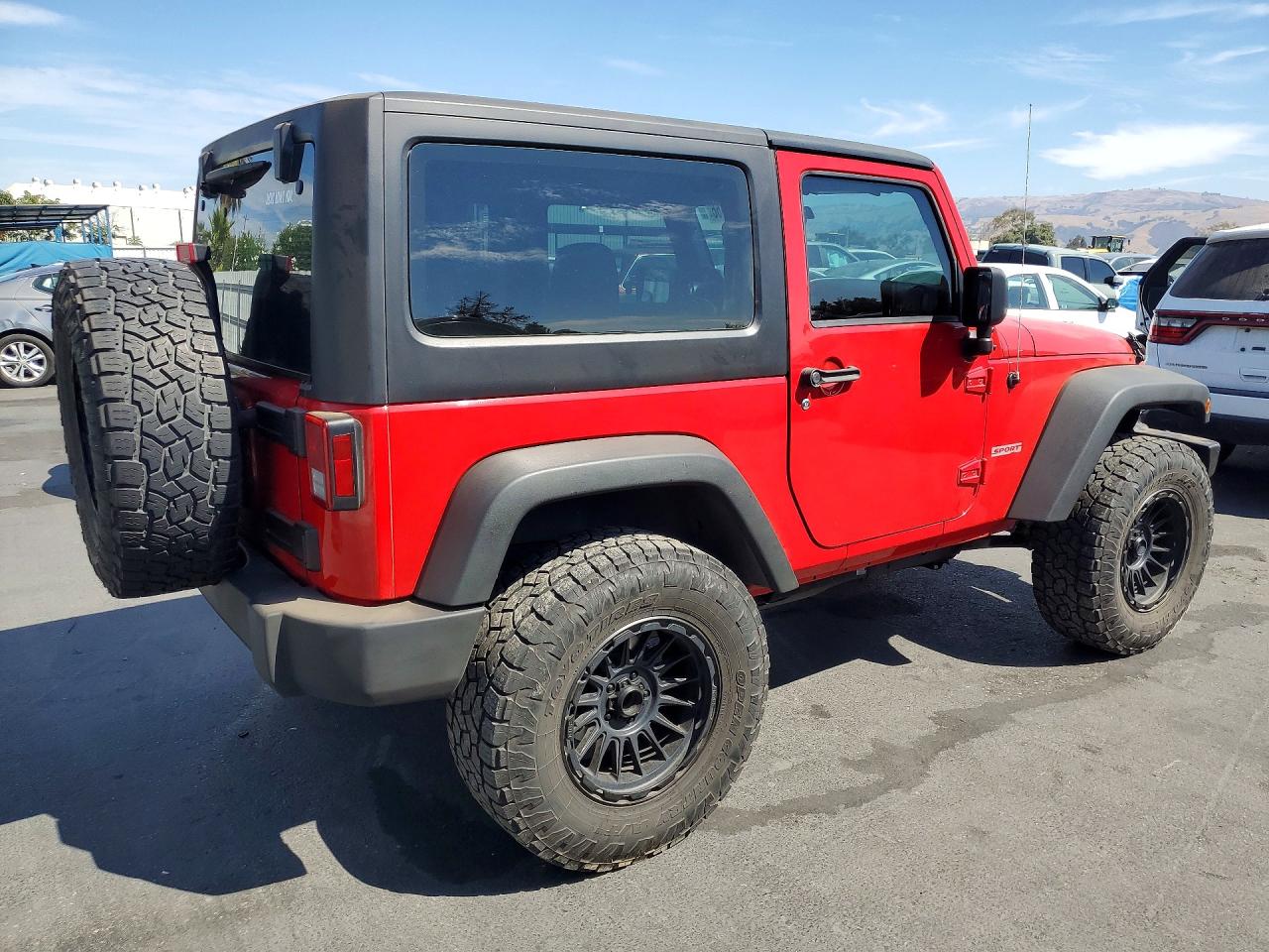 2012 Jeep Wrangler Sport Красный vin: 1C4AJWAGXCL182888
