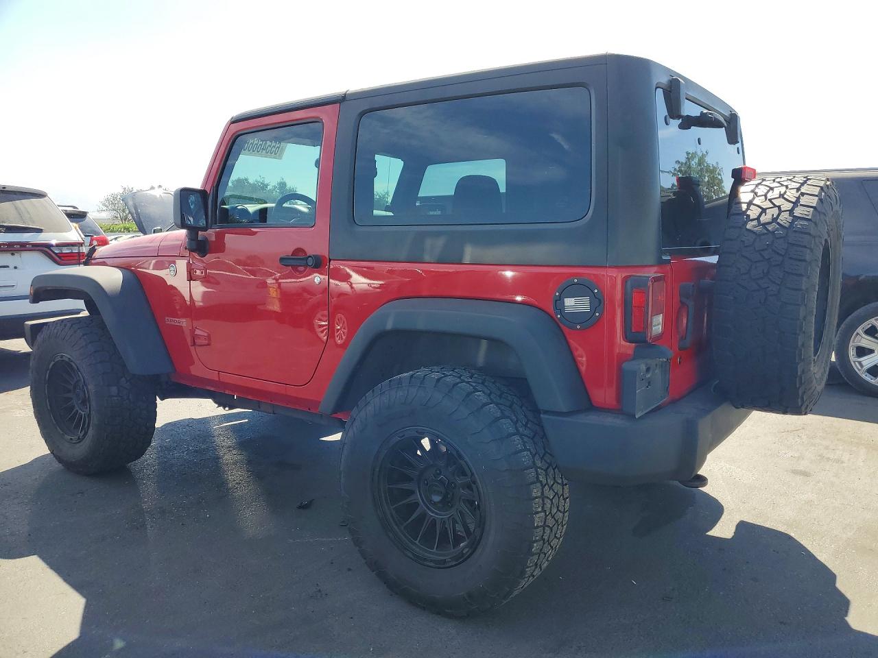 2012 Jeep Wrangler Sport Красный vin: 1C4AJWAGXCL182888