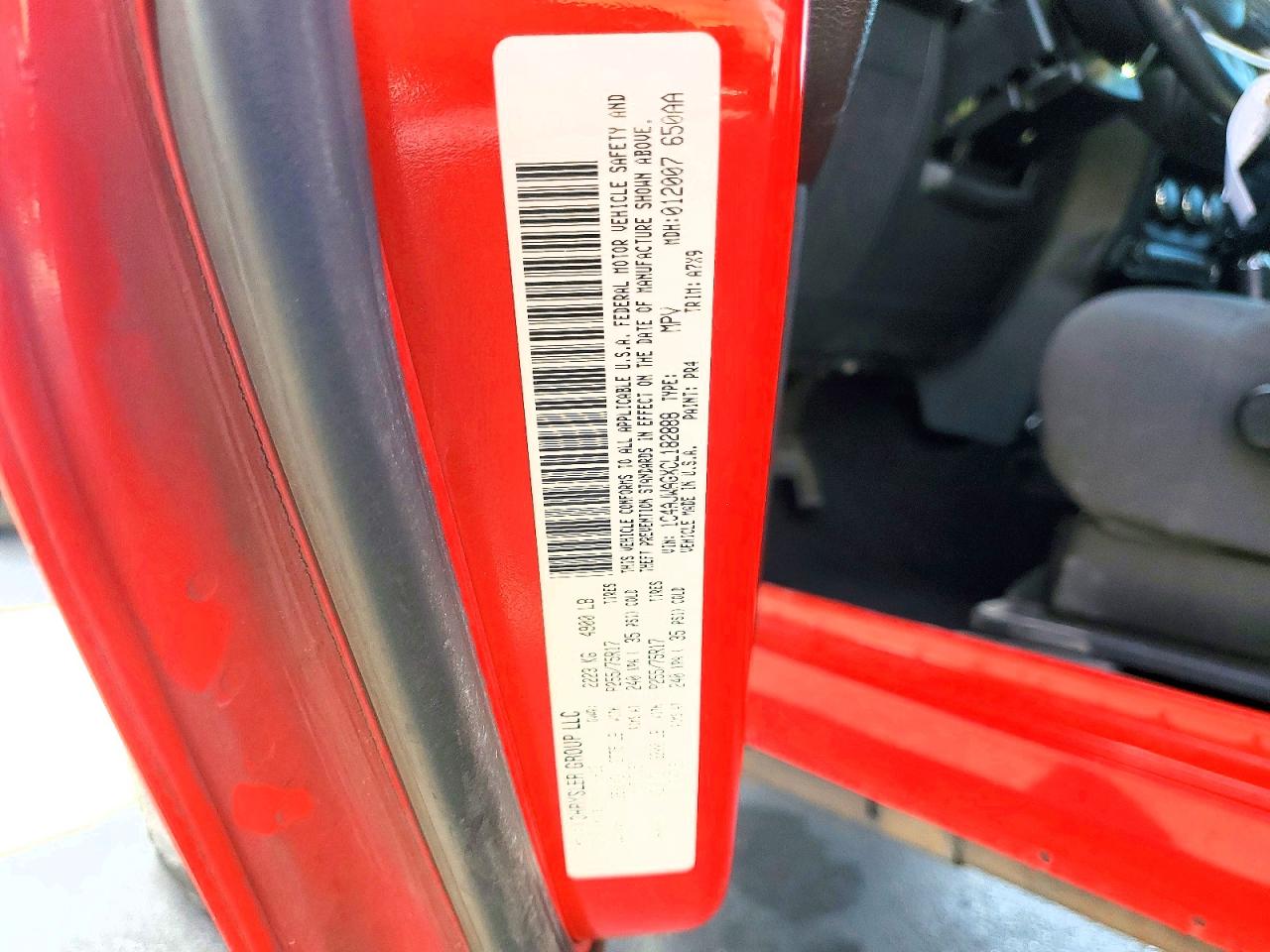 2012 Jeep Wrangler Sport Красный vin: 1C4AJWAGXCL182888