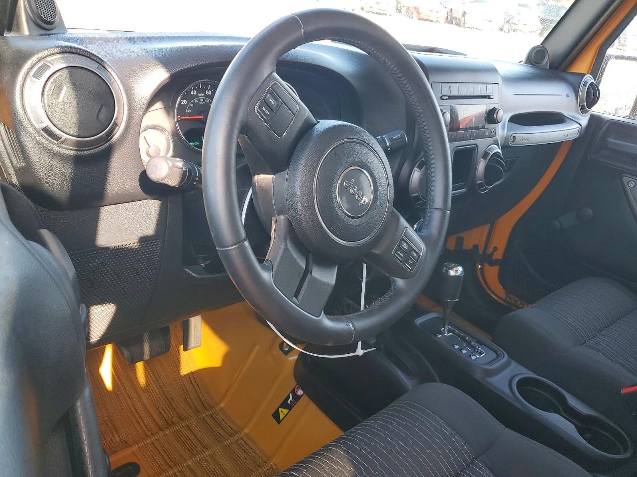 2012 Jeep Wrangler Sport Yellow vin: 1C4AJWAGXCL203111