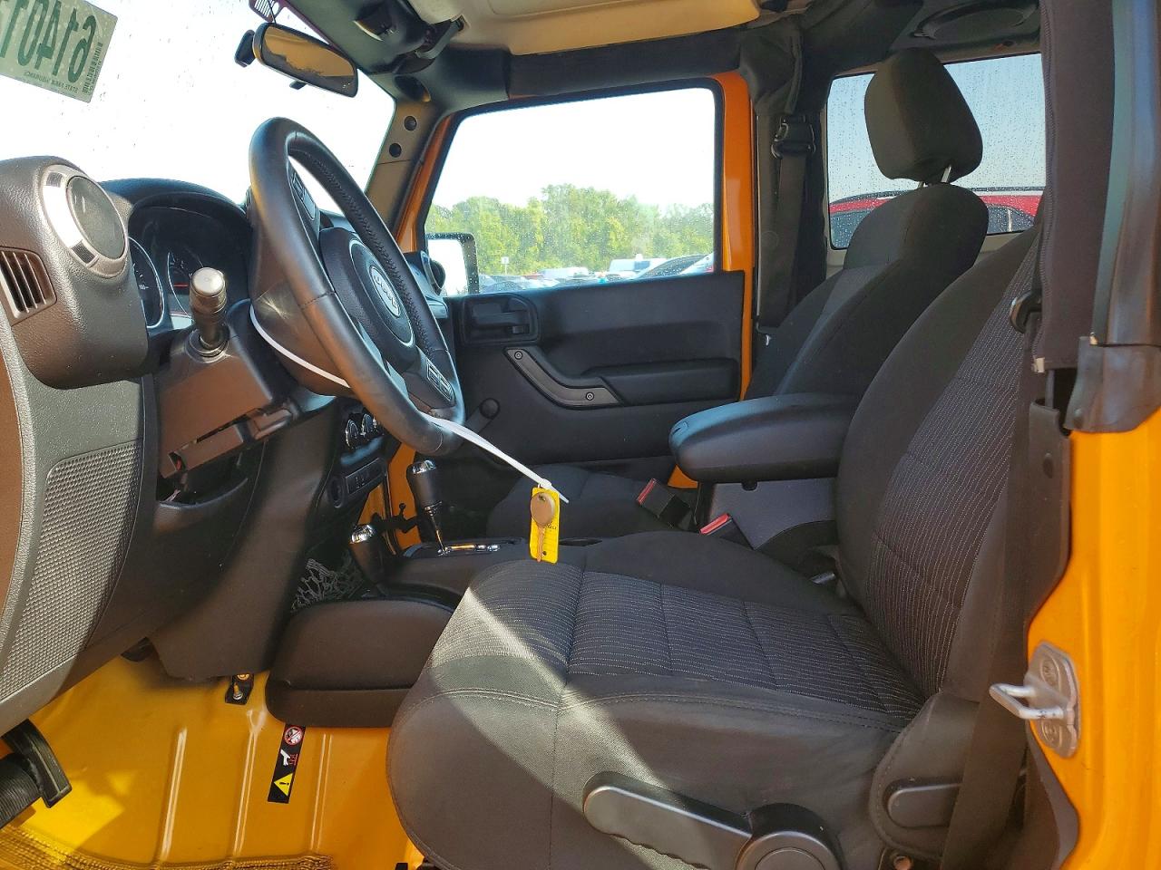 2012 Jeep Wrangler Sport Yellow vin: 1C4AJWAGXCL203111