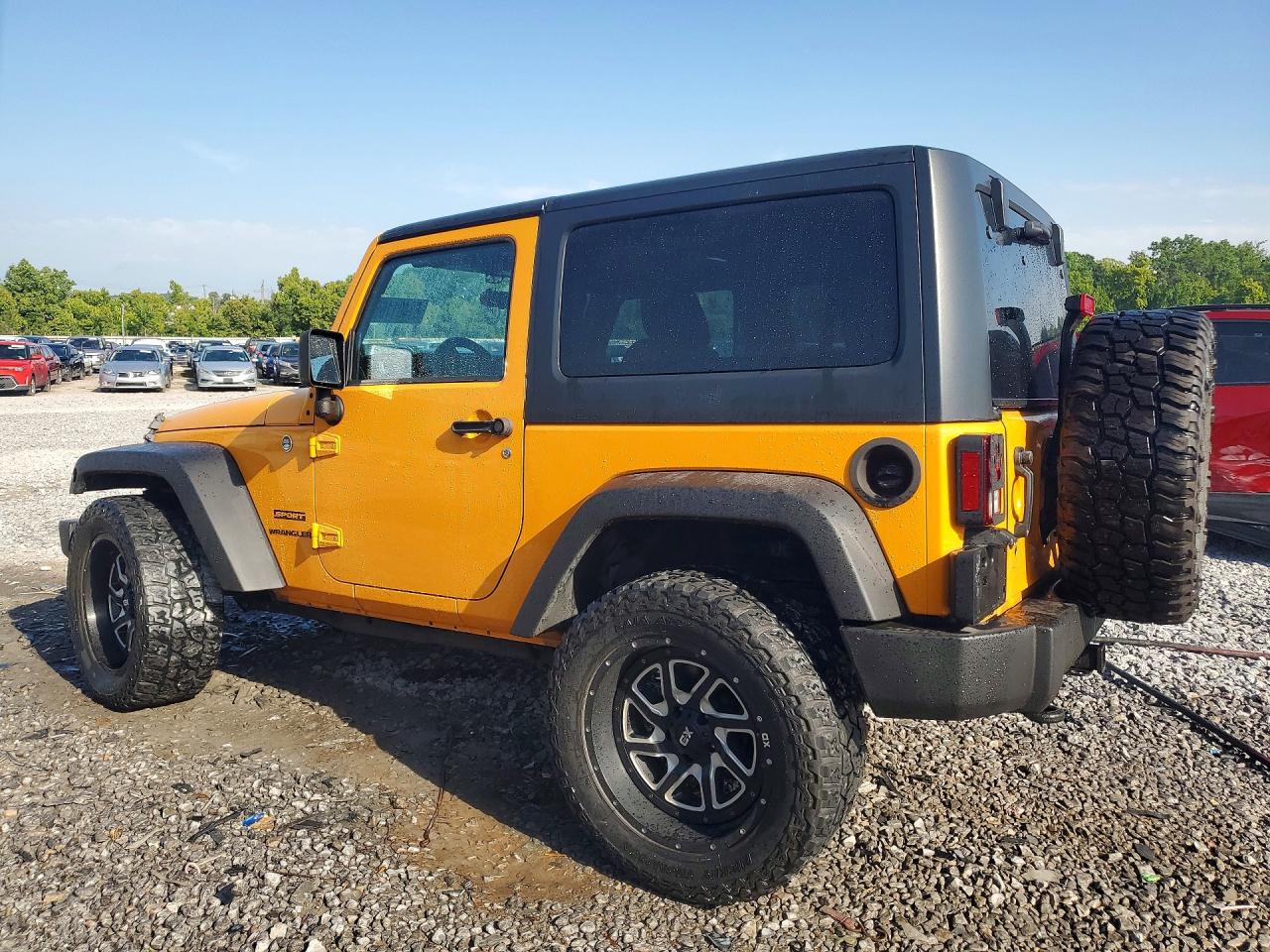 2012 Jeep Wrangler Sport Yellow vin: 1C4AJWAGXCL203111