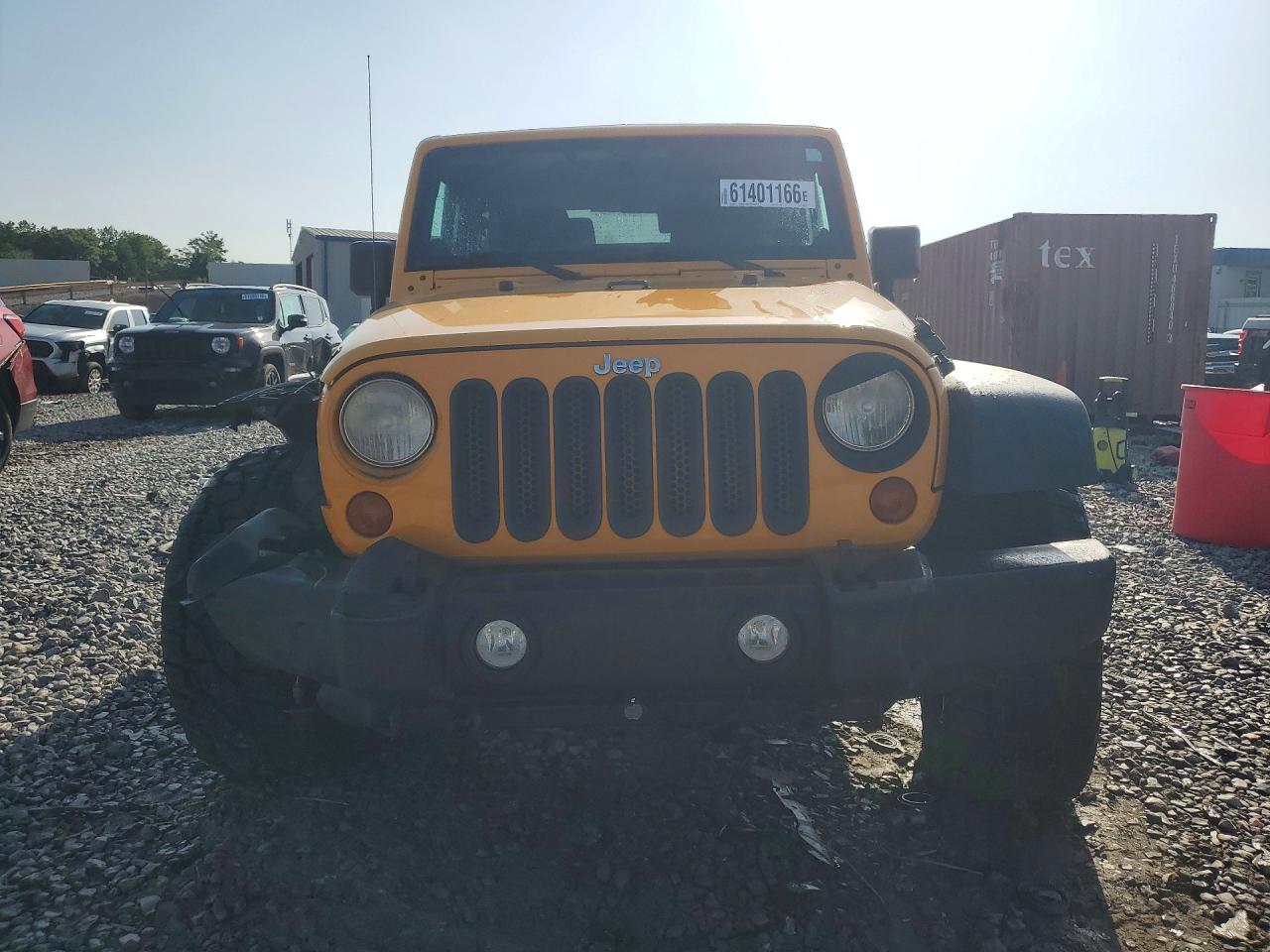 2012 Jeep Wrangler Sport Yellow vin: 1C4AJWAGXCL203111