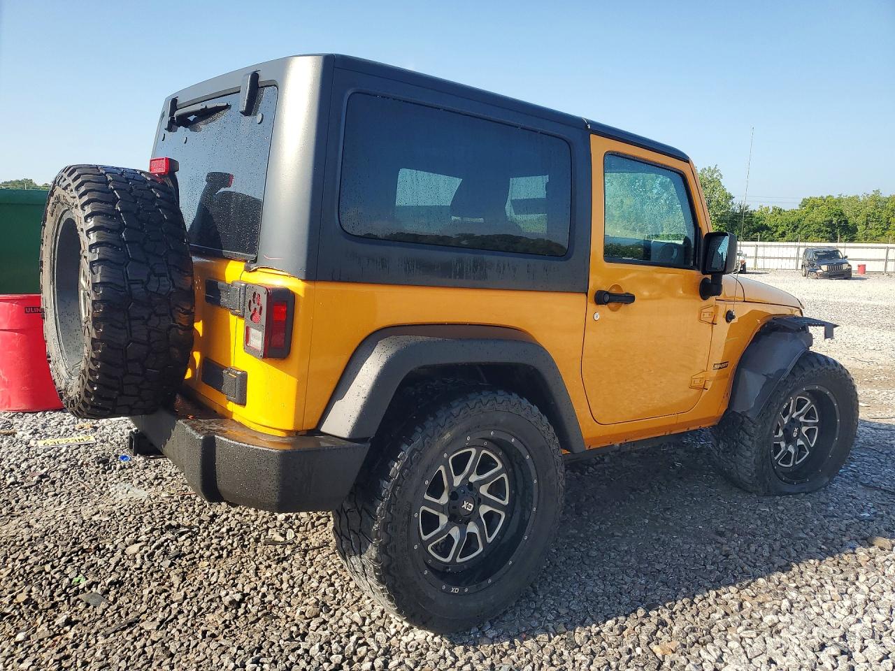 2012 Jeep Wrangler Sport Yellow vin: 1C4AJWAGXCL203111