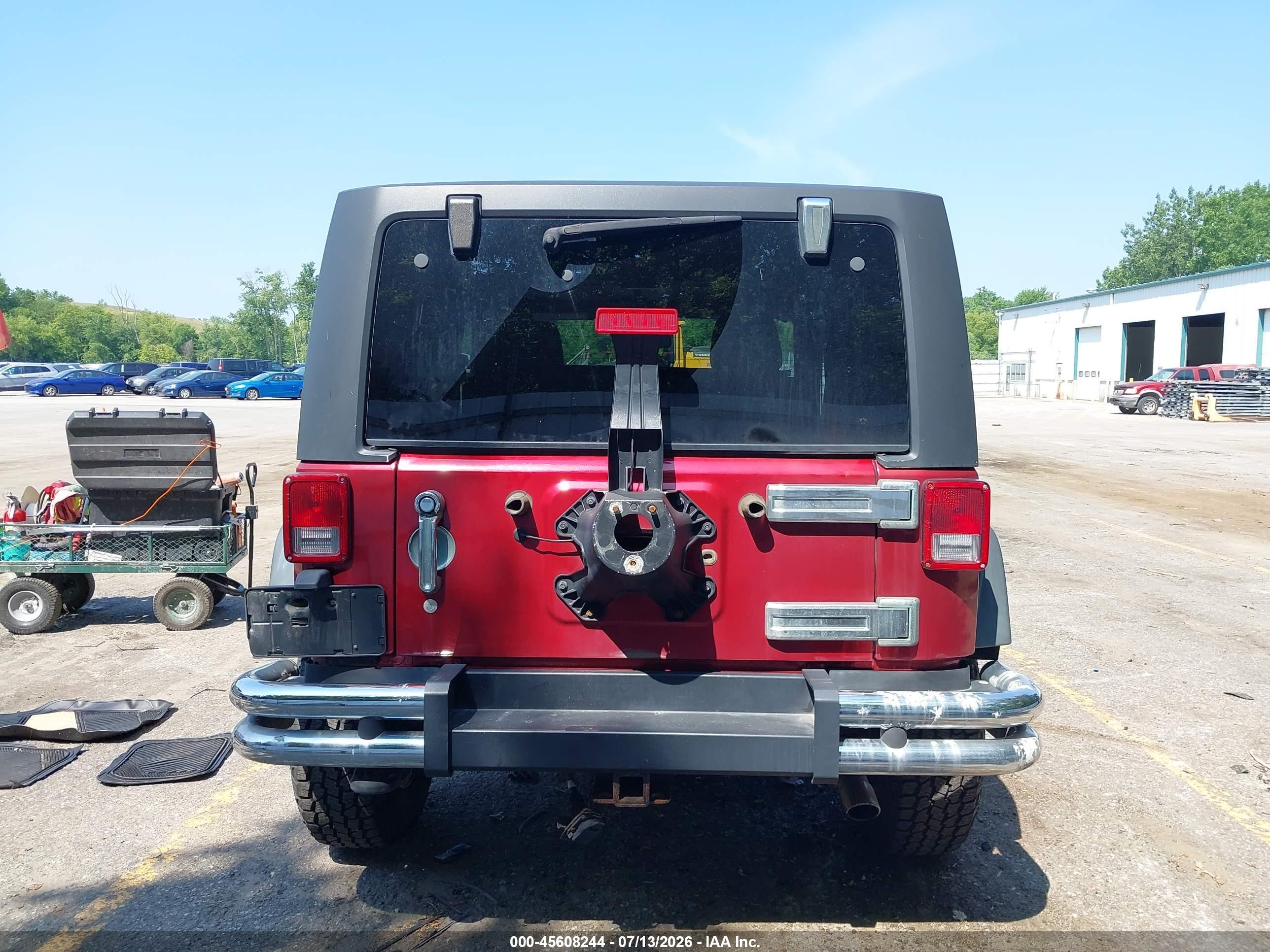 2012 Jeep Wrangler Sport Burgundy vin: 1C4AJWAGXCL253698