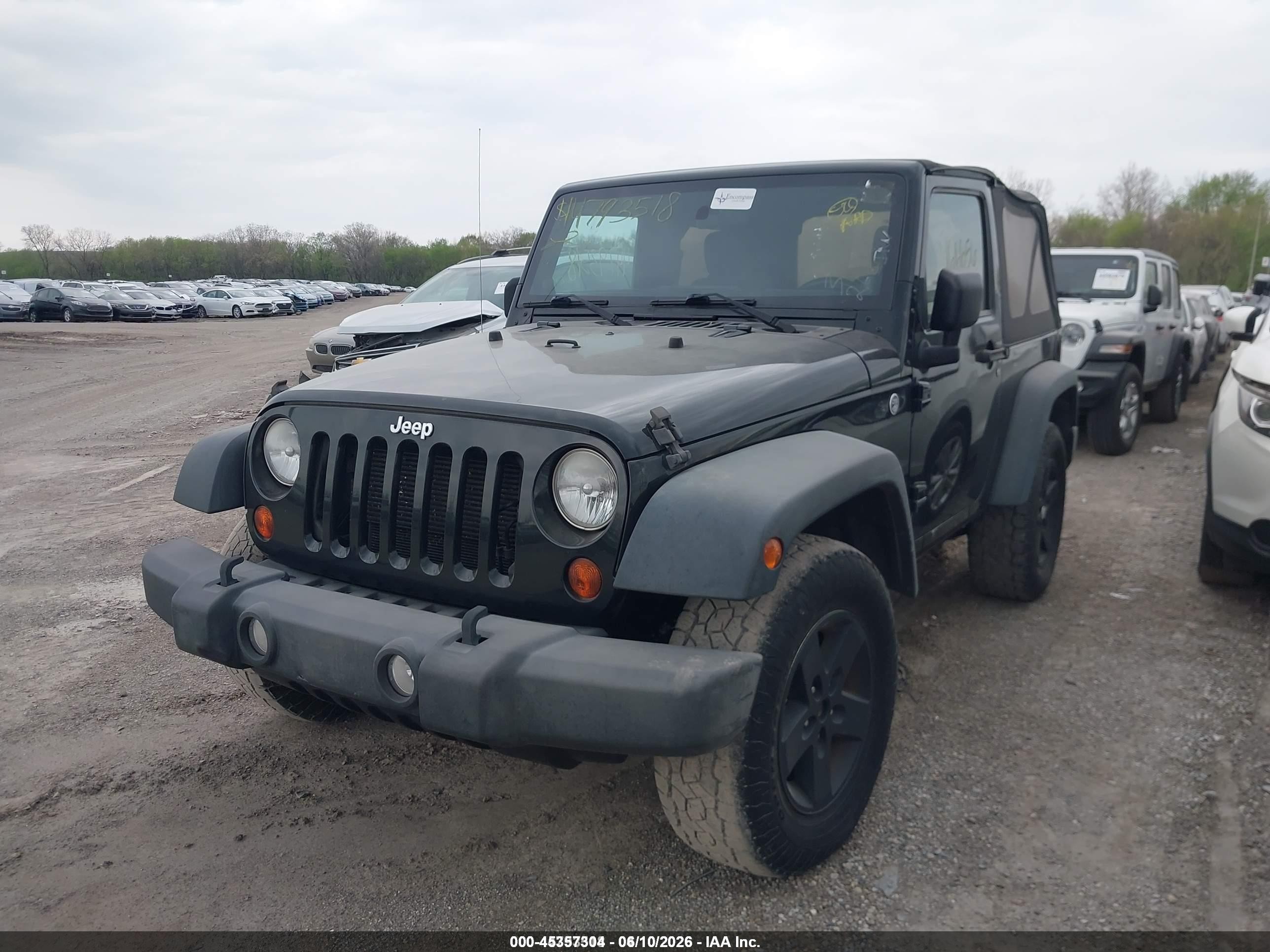 2012 Jeep Wrangler Sport Black vin: 1C4AJWAGXCL256312