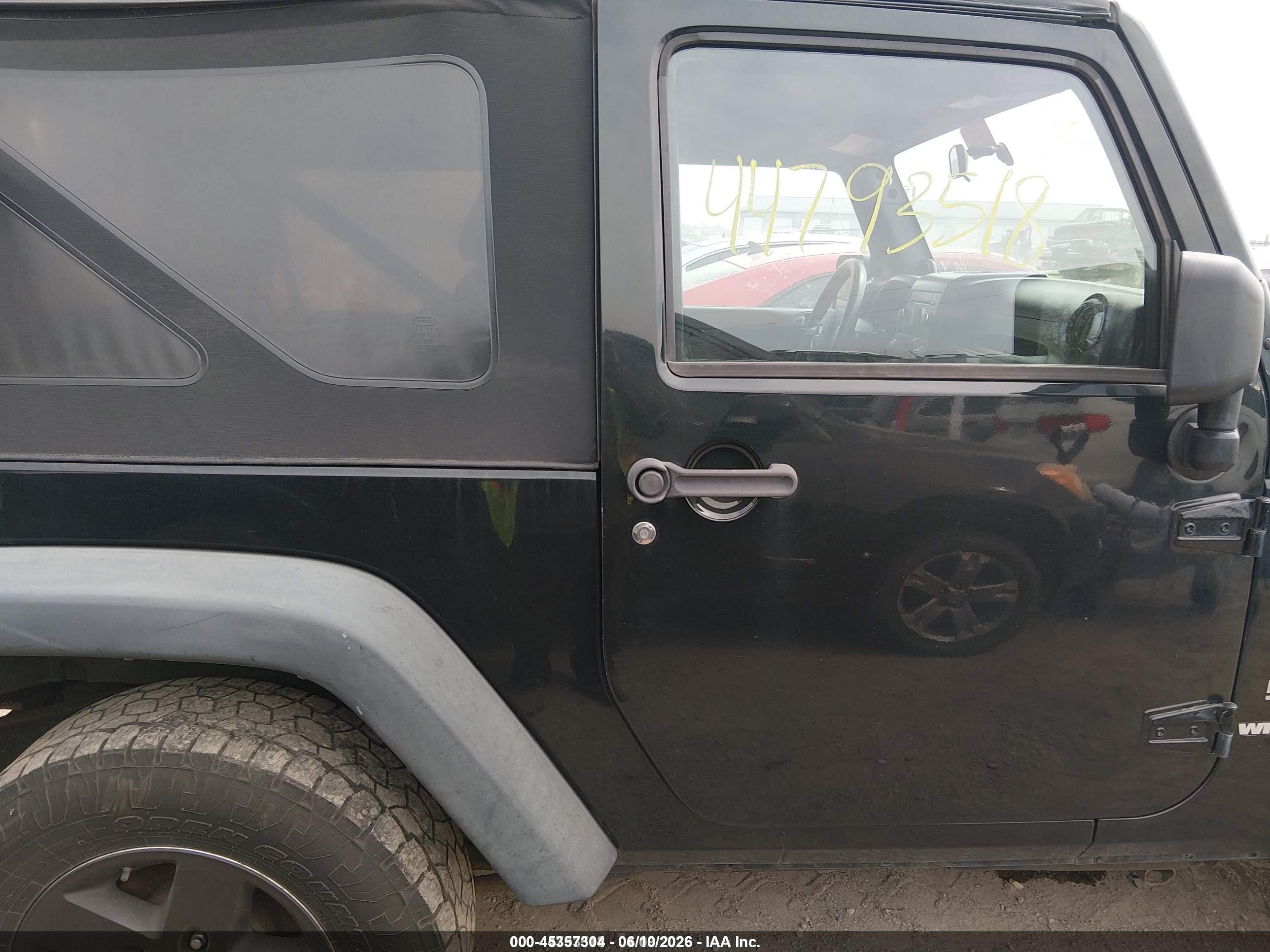 2012 Jeep Wrangler Sport Black vin: 1C4AJWAGXCL256312